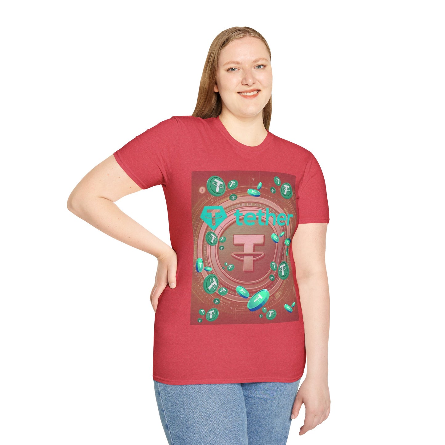 Tether LTcolors Unisex T-Shirt by cypherpunkgear.com