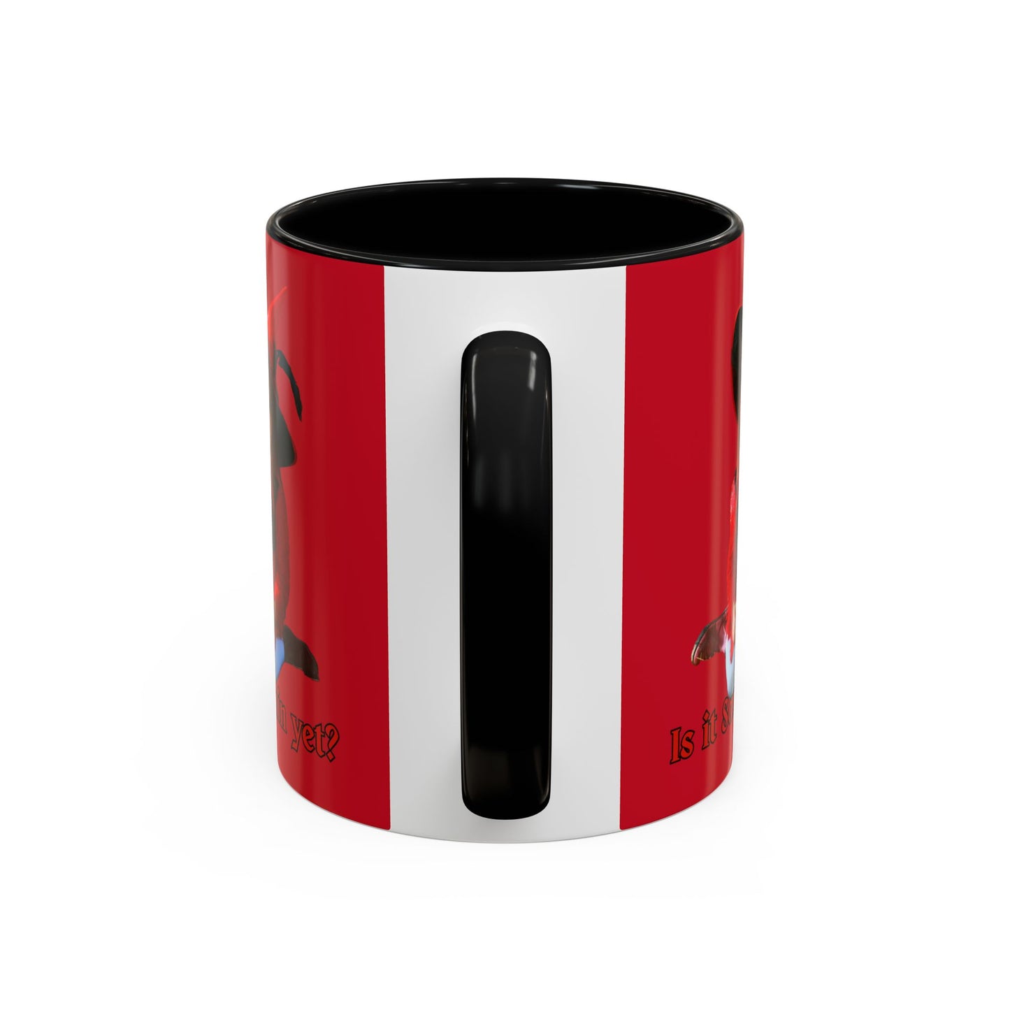 Is it Samhain yet? Red Accent Mug by CreepyCrafts.boo
