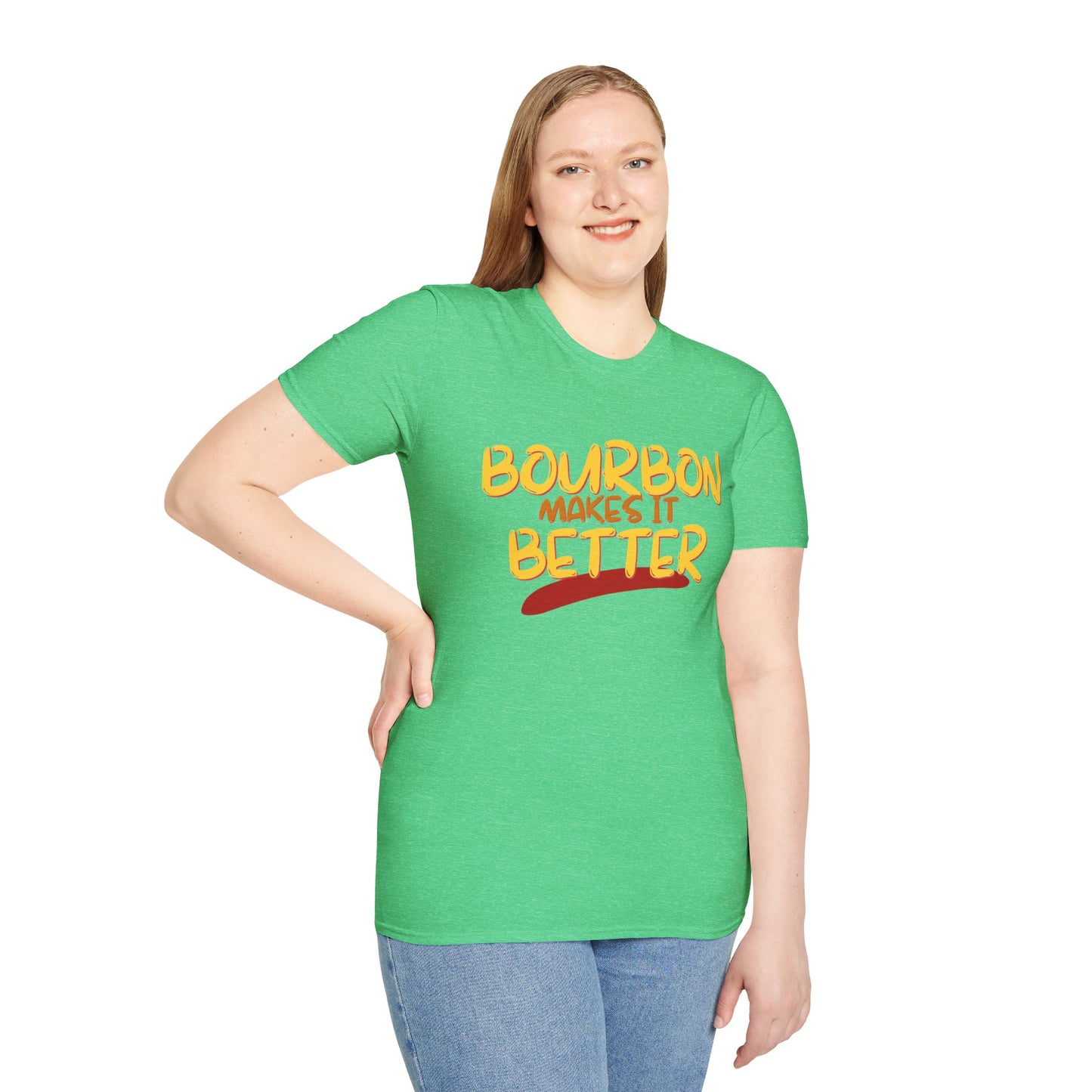 ¡Bourbon lo mejora con cypherpunkgear! Camiseta unisex de estilo suave