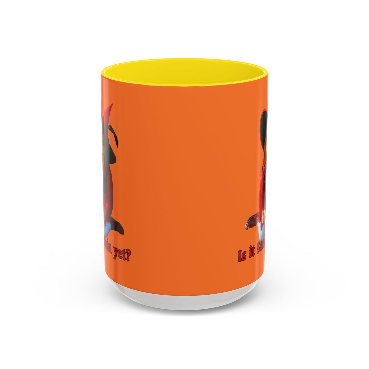 Is it Samhain yet? Orange Accent Mug by CreepyCrafts.boo