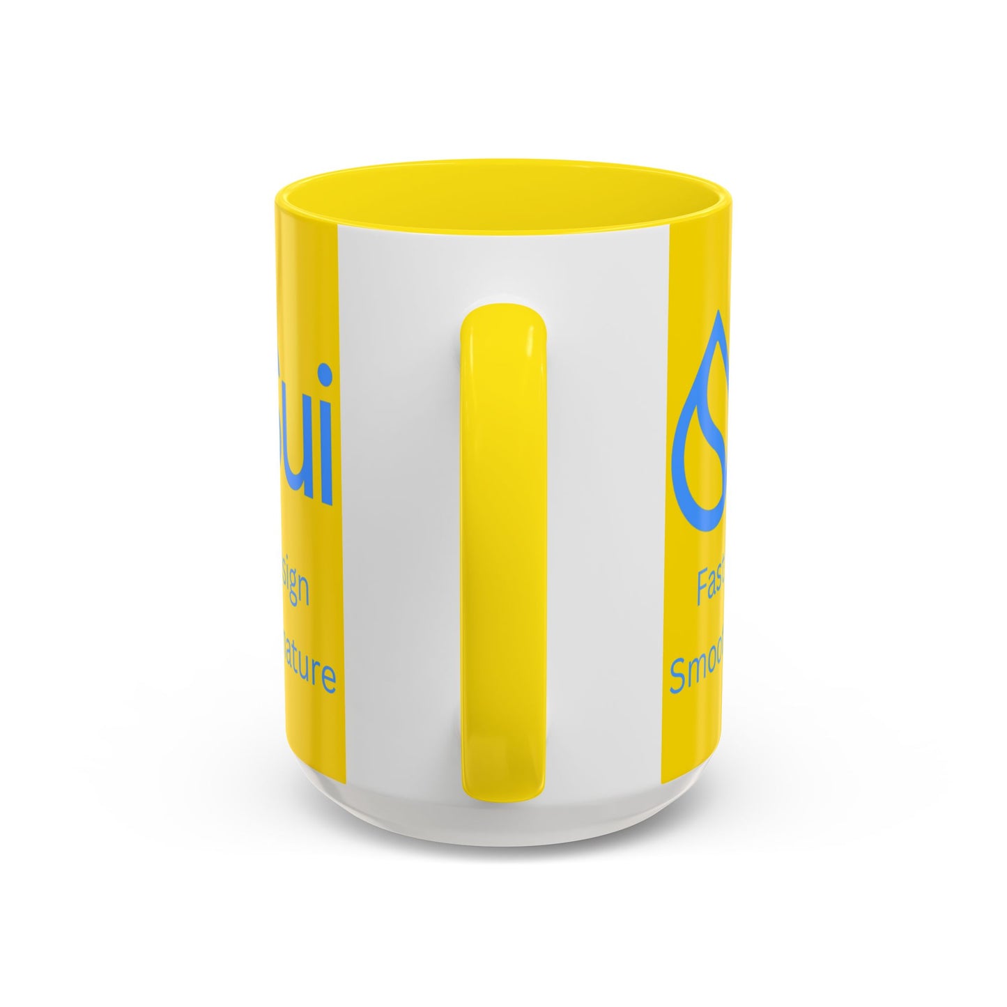 SUI Yellow Accent Mug by cypherpunkgear.com
