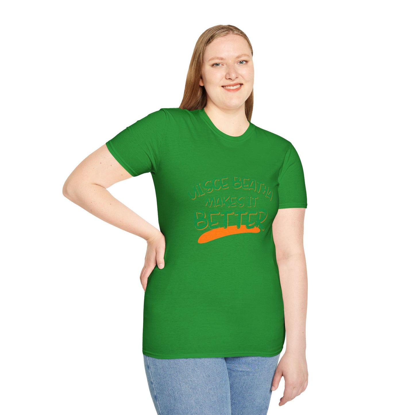 Uisce Beatha makes it better GNfont DKcolors Unisex T-Shirt by cypherpunkgear.com