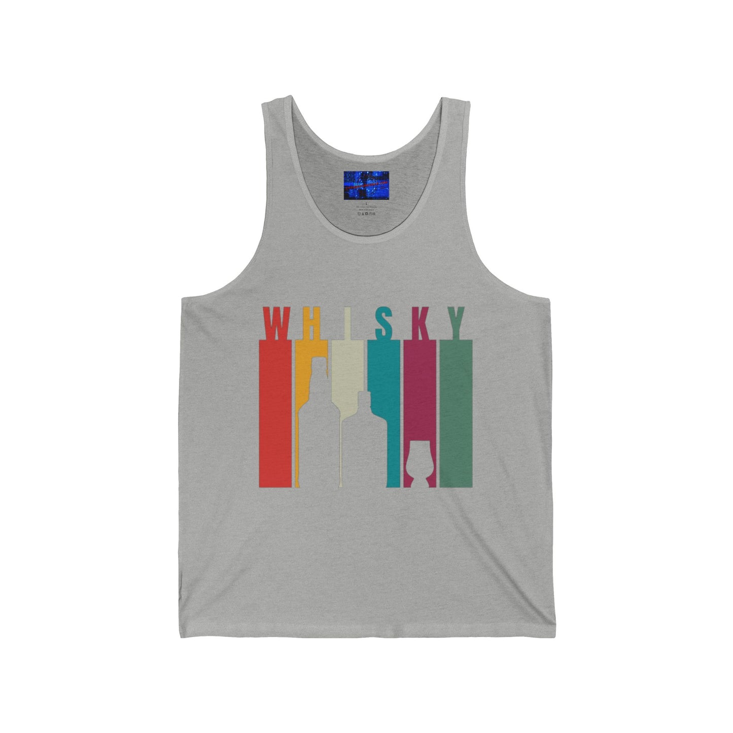 Whisky spelled without an 'e' Unisex Jersey Tank Top by cypherpunkgear.com