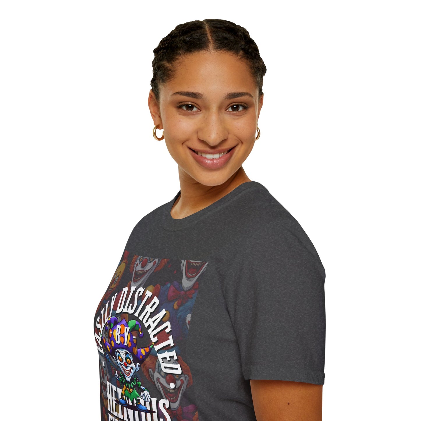Easily Distracted by Heinous Fuckery Little Jincs DKcolors Unisex T-Shirt by cypherpunkgear.com