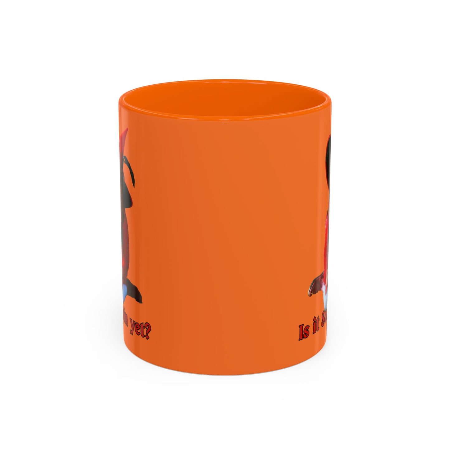 Is it Samhain yet? Orange Accent Mug by CreepyCrafts.boo