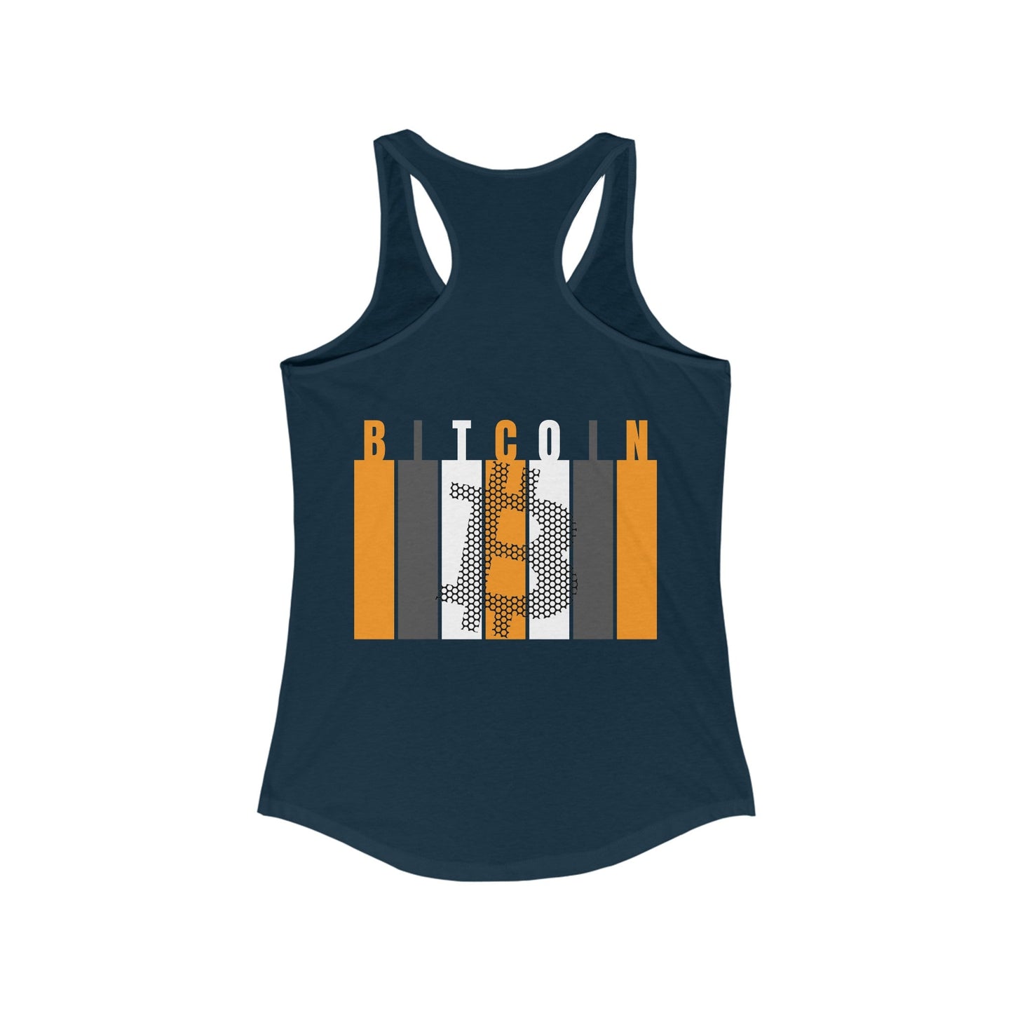 2 - sided Bitcoin (BTC) Freedom Women's Racerback Tank Top by cypherpunkgear – cypherpunkgear.com | Cypherpunk Merch