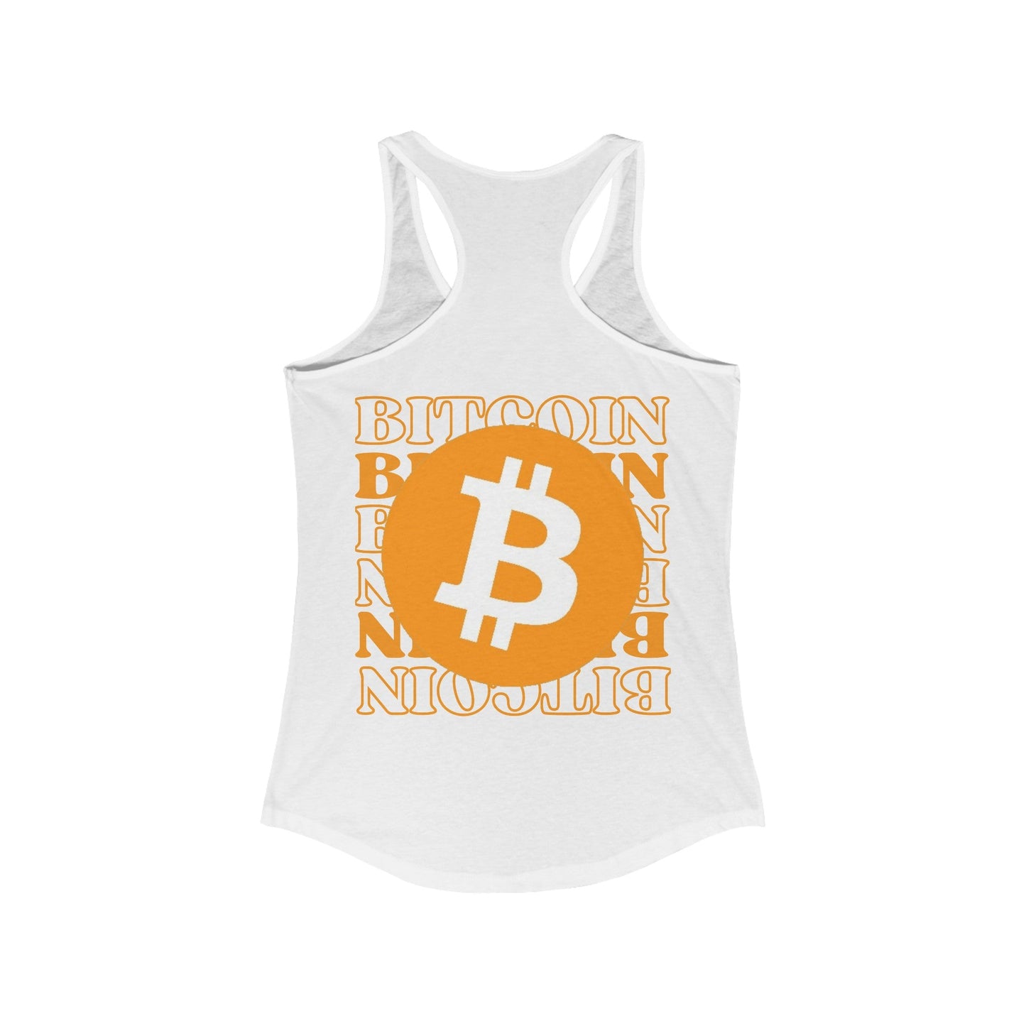 2 - sided Bitcoin (BTC) Freedom Women's Racerback Tank Top by cypherpunkgear – cypherpunkgear.com | Cypherpunk Merch