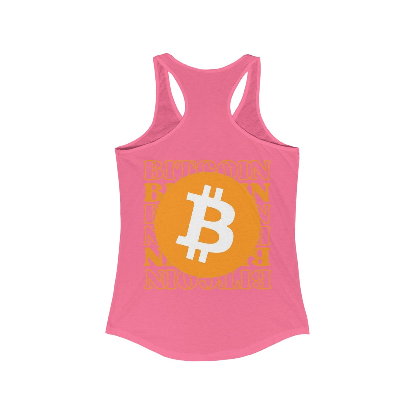 2 - sided Bitcoin (BTC) Freedom Women's Racerback Tank Top by cypherpunkgear – cypherpunkgear.com | Cypherpunk Merch