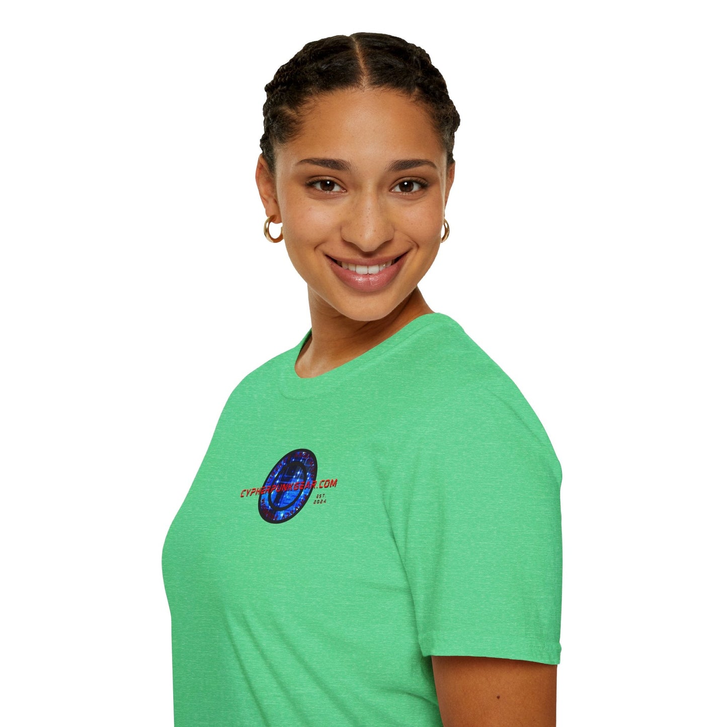 2 - sided cypherpunkgear Logo DKcolors Unisex T-Shirt by cypherpunkgear – cypherpunkgear.com | Cypherpunk Merch
