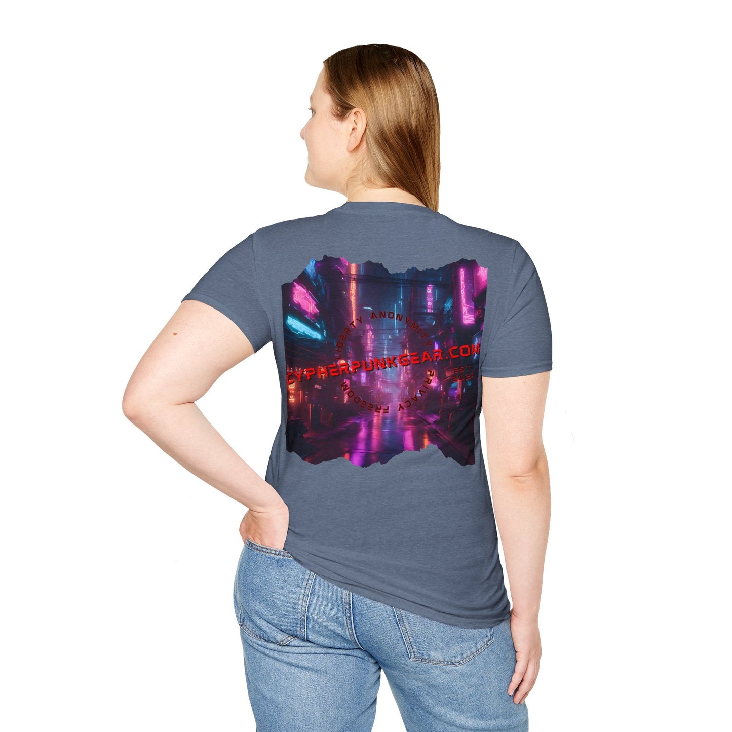 2 - sided cypherpunkgear Logo DKcolors Unisex T-Shirt by cypherpunkgear – cypherpunkgear.com | Cypherpunk Merch
