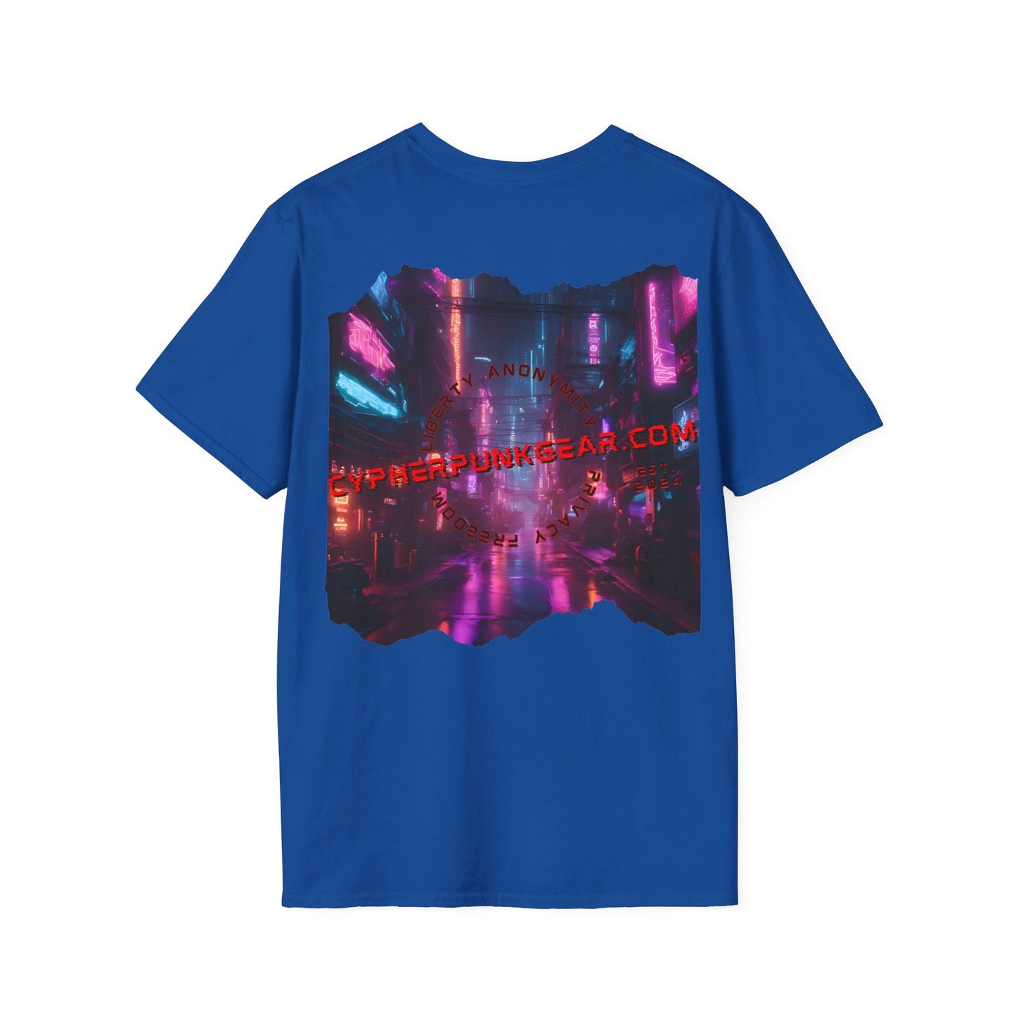 2 - sided cypherpunkgear Logo DKcolors Unisex T-Shirt by cypherpunkgear – cypherpunkgear.com | Cypherpunk Merch