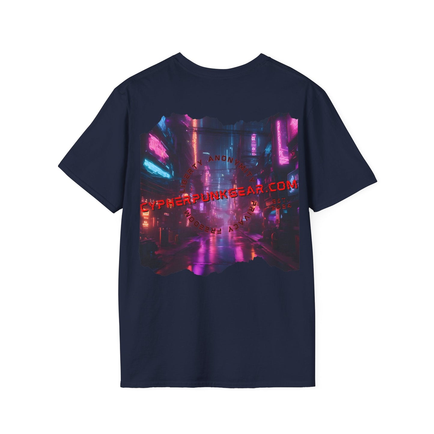 2 - sided cypherpunkgear Logo DKcolors Unisex T-Shirt by cypherpunkgear – cypherpunkgear.com | Cypherpunk Merch
