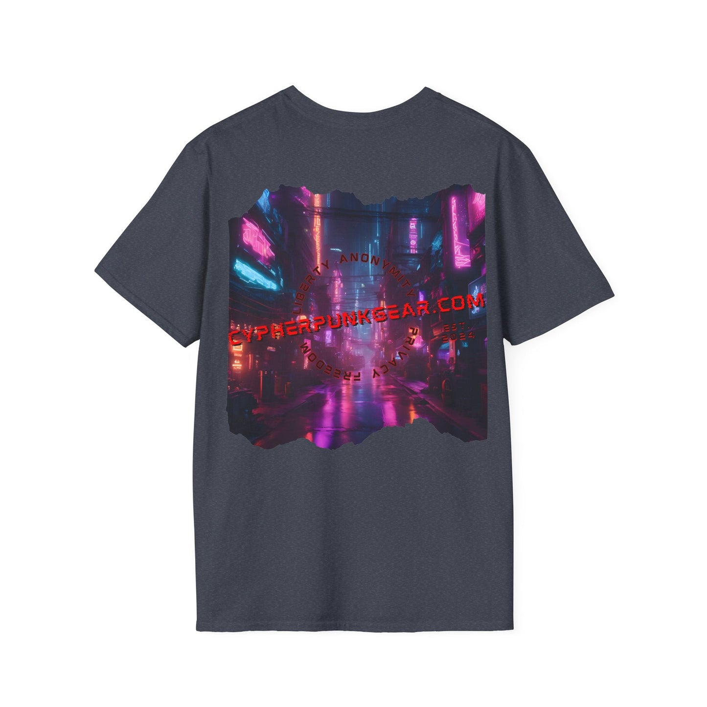 2 - sided cypherpunkgear Logo DKcolors Unisex T-Shirt by cypherpunkgear – cypherpunkgear.com | Cypherpunk Merch