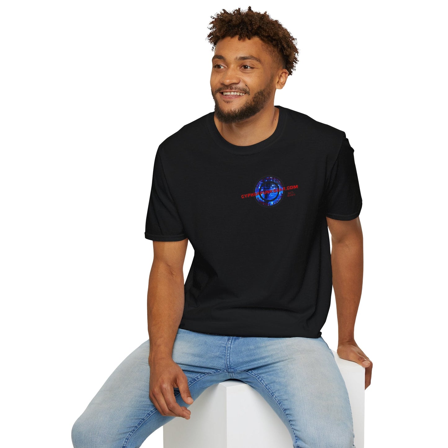 2 - sided cypherpunkgear Logo DKcolors Unisex T-Shirt by cypherpunkgear – cypherpunkgear.com | Cypherpunk Merch