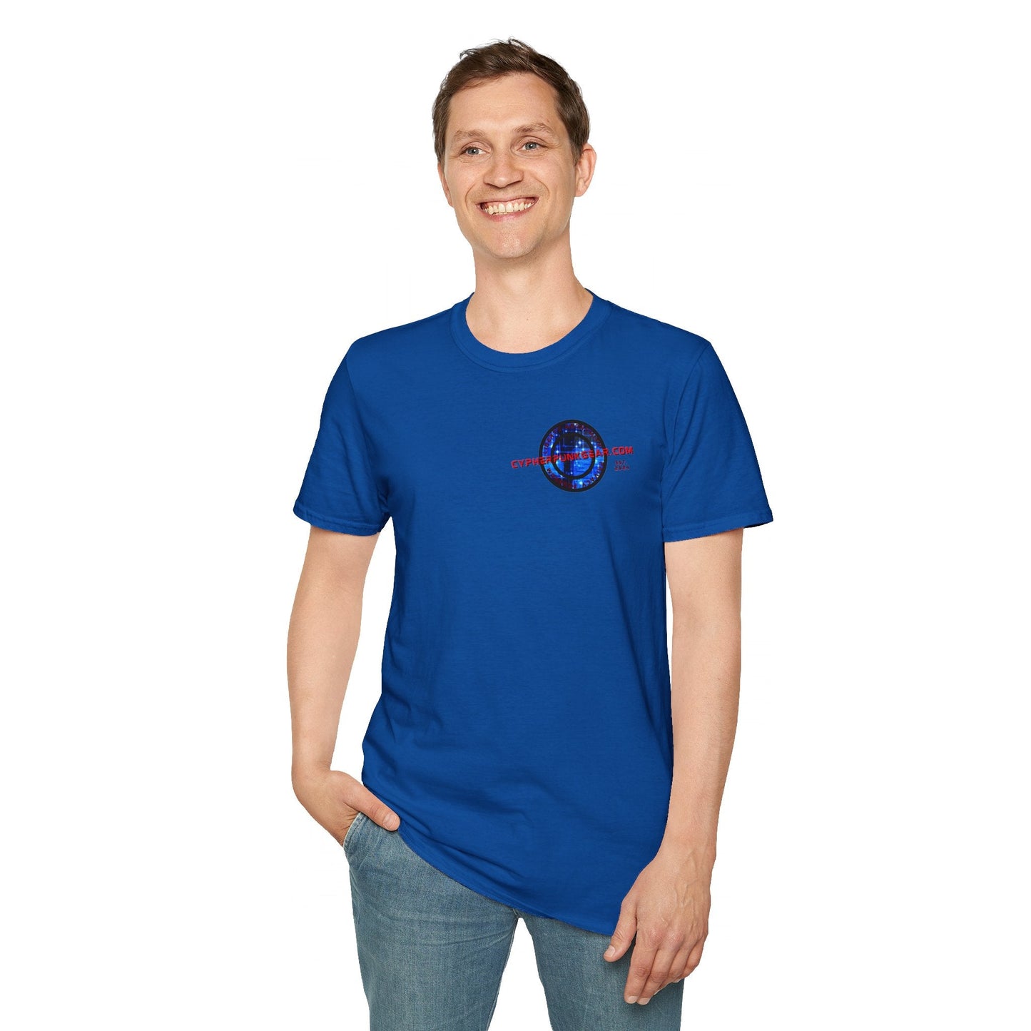 2 - sided cypherpunkgear Logo DKcolors Unisex T-Shirt by cypherpunkgear – cypherpunkgear.com | Cypherpunk Merch