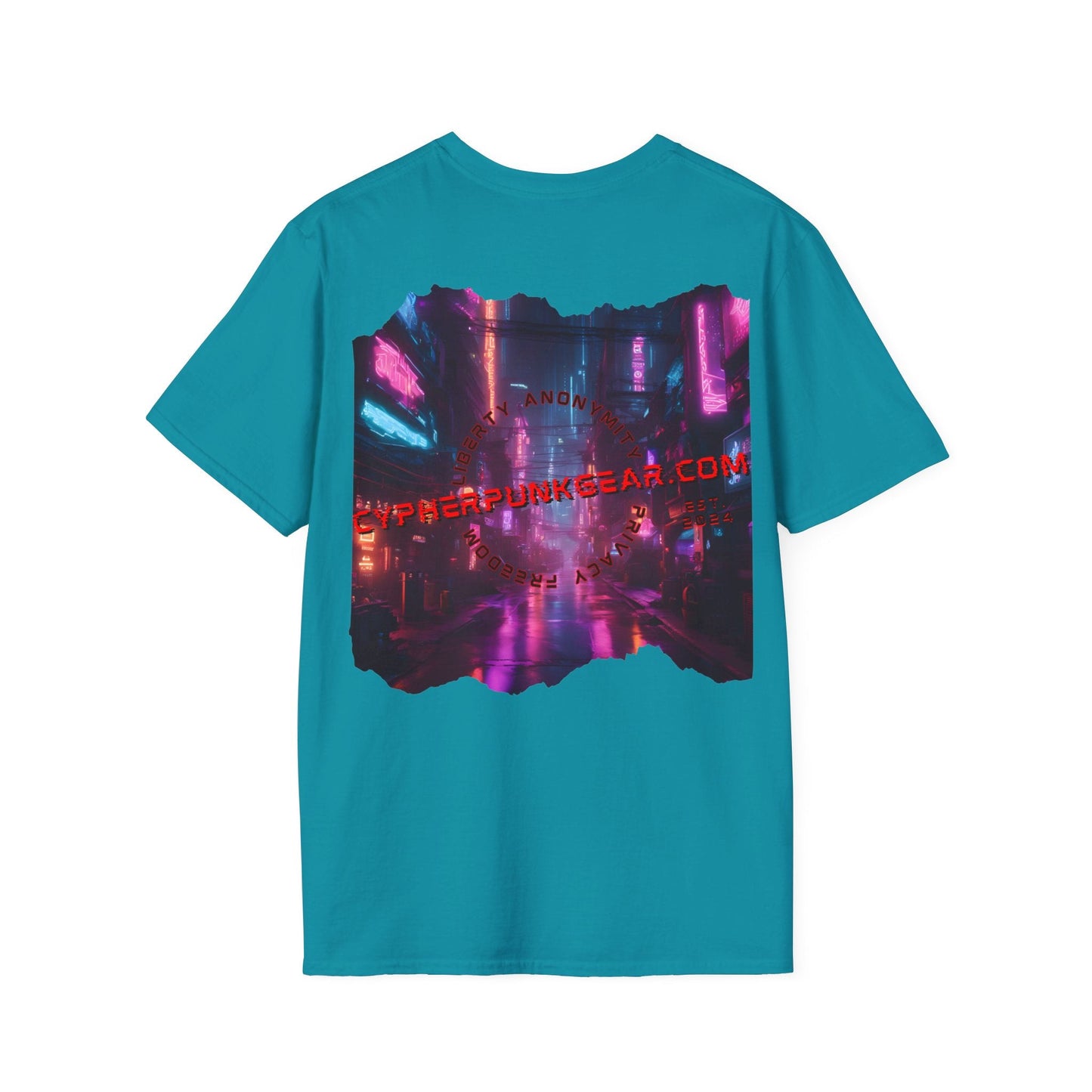 2 - sided cypherpunkgear Logo DKcolors Unisex T-Shirt by cypherpunkgear – cypherpunkgear.com | Cypherpunk Merch