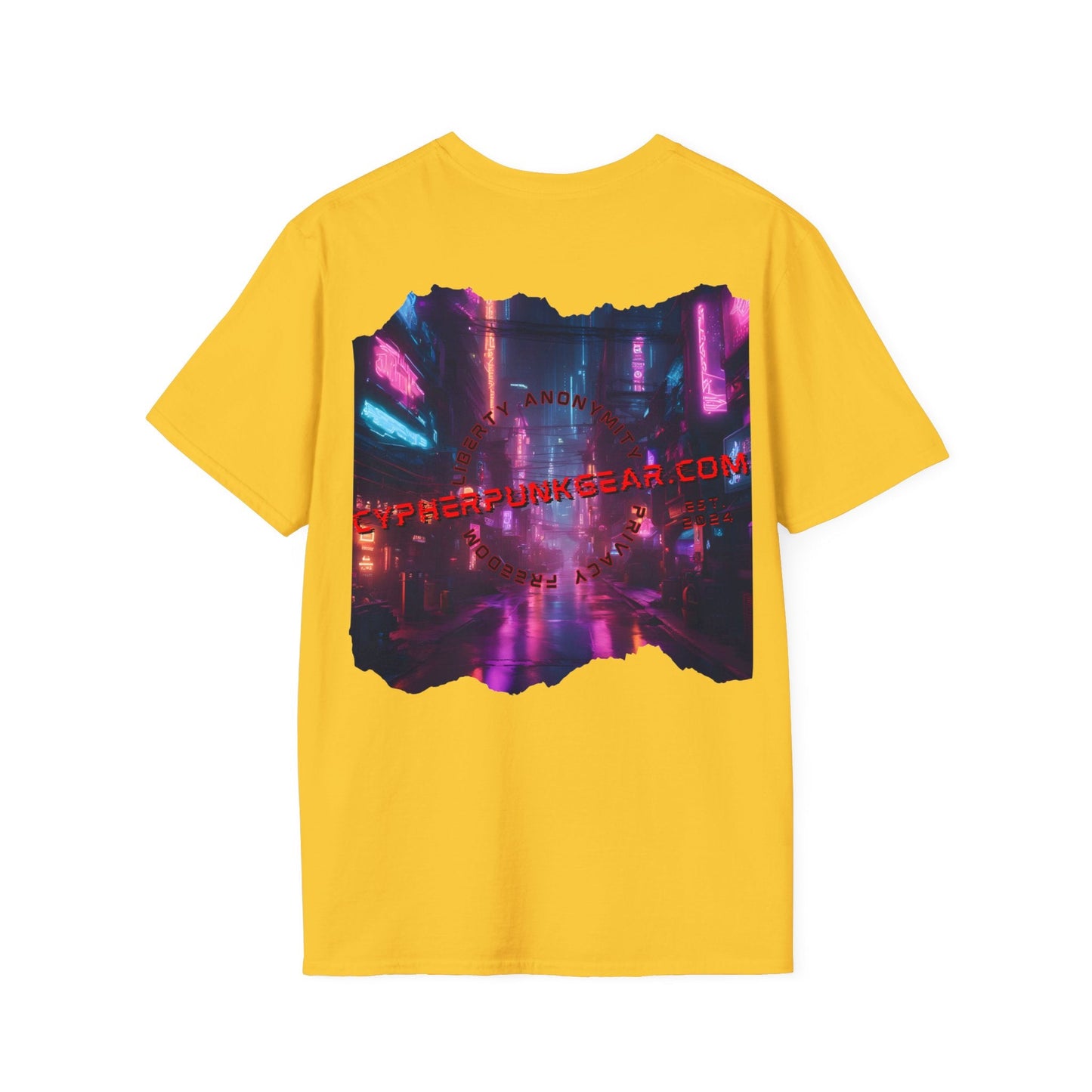 2 - sided cypherpunkgear Logo LTcolors Unisex T-Shirt by cypherpunkgear – cypherpunkgear.com | Cypherpunk Merch
