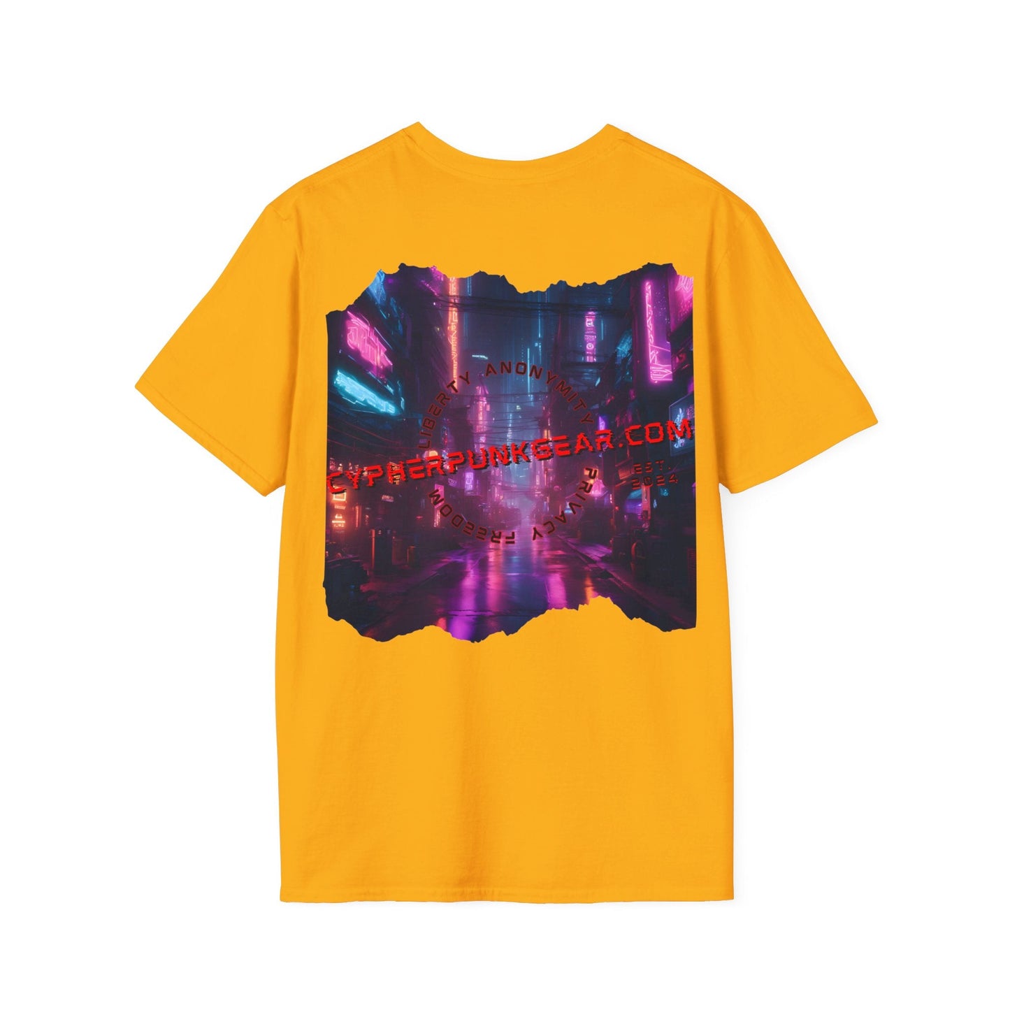 2 - sided cypherpunkgear Logo LTcolors Unisex T-Shirt by cypherpunkgear – cypherpunkgear.com | Cypherpunk Merch