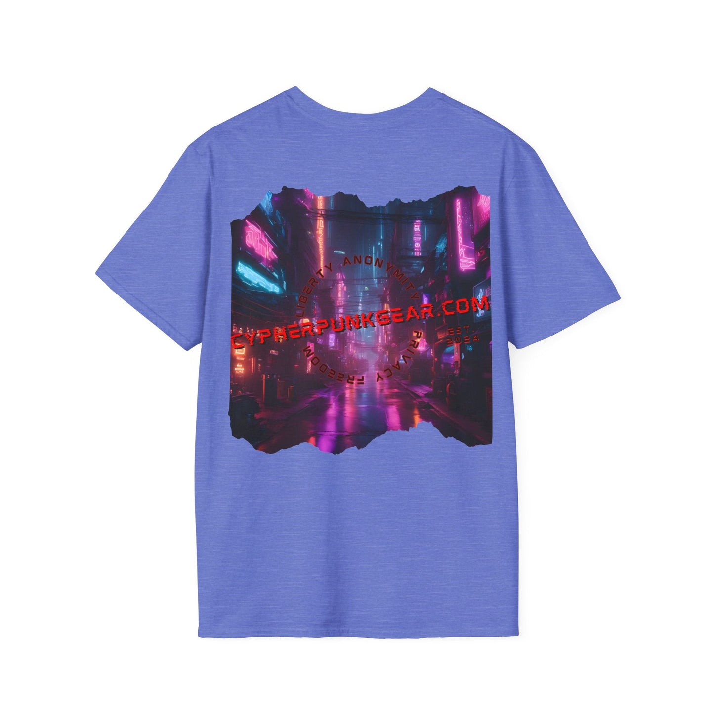2 - sided cypherpunkgear Logo LTcolors Unisex T-Shirt by cypherpunkgear – cypherpunkgear.com | Cypherpunk Merch