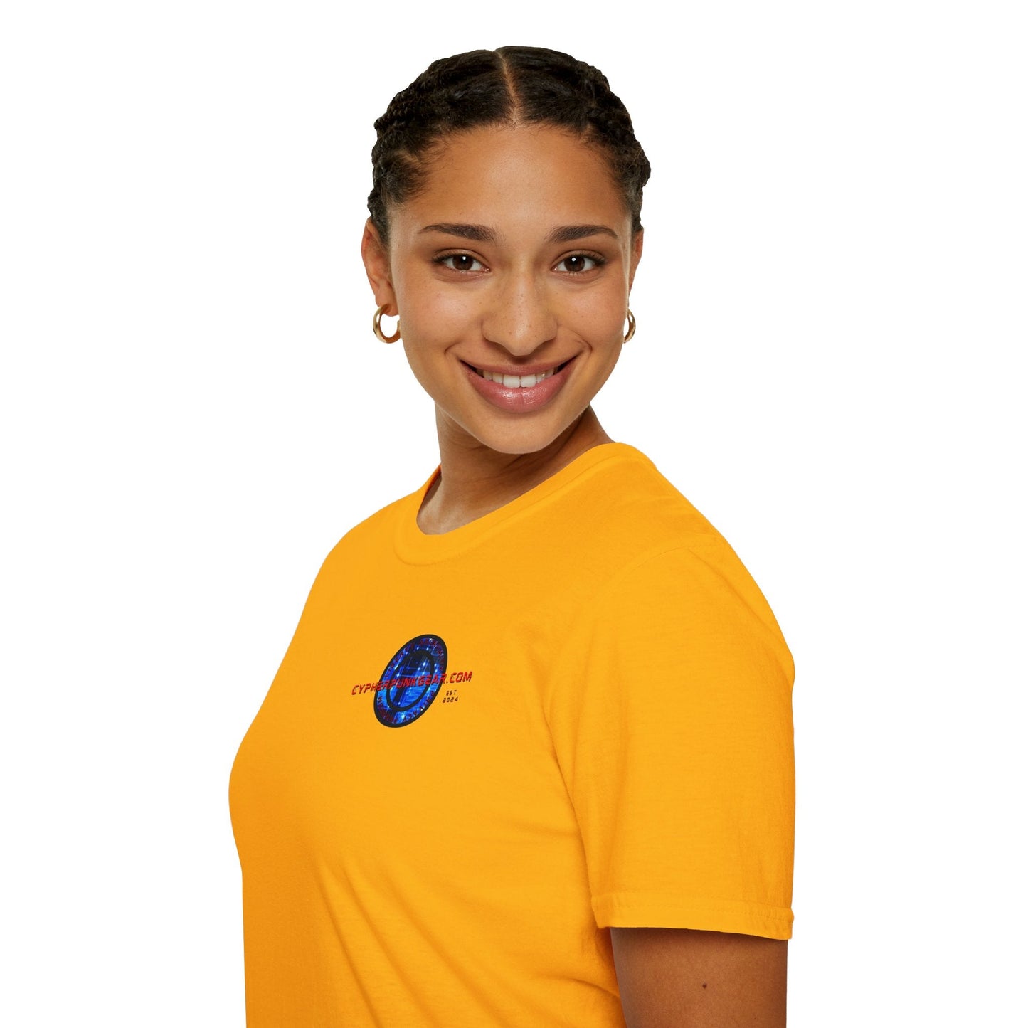 2 - sided cypherpunkgear Logo LTcolors Unisex T-Shirt by cypherpunkgear – cypherpunkgear.com | Cypherpunk Merch