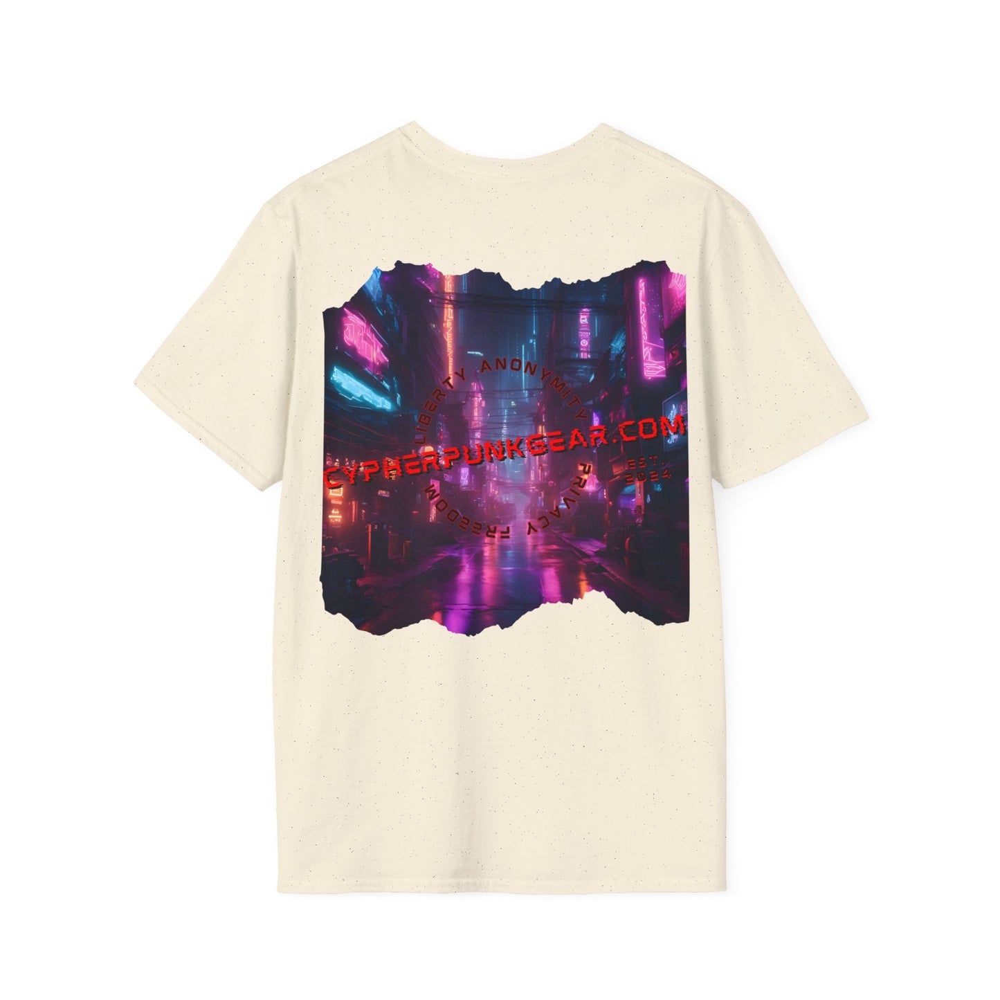 2 - sided cypherpunkgear Logo LTcolors Unisex T-Shirt by cypherpunkgear – cypherpunkgear.com | Cypherpunk Merch