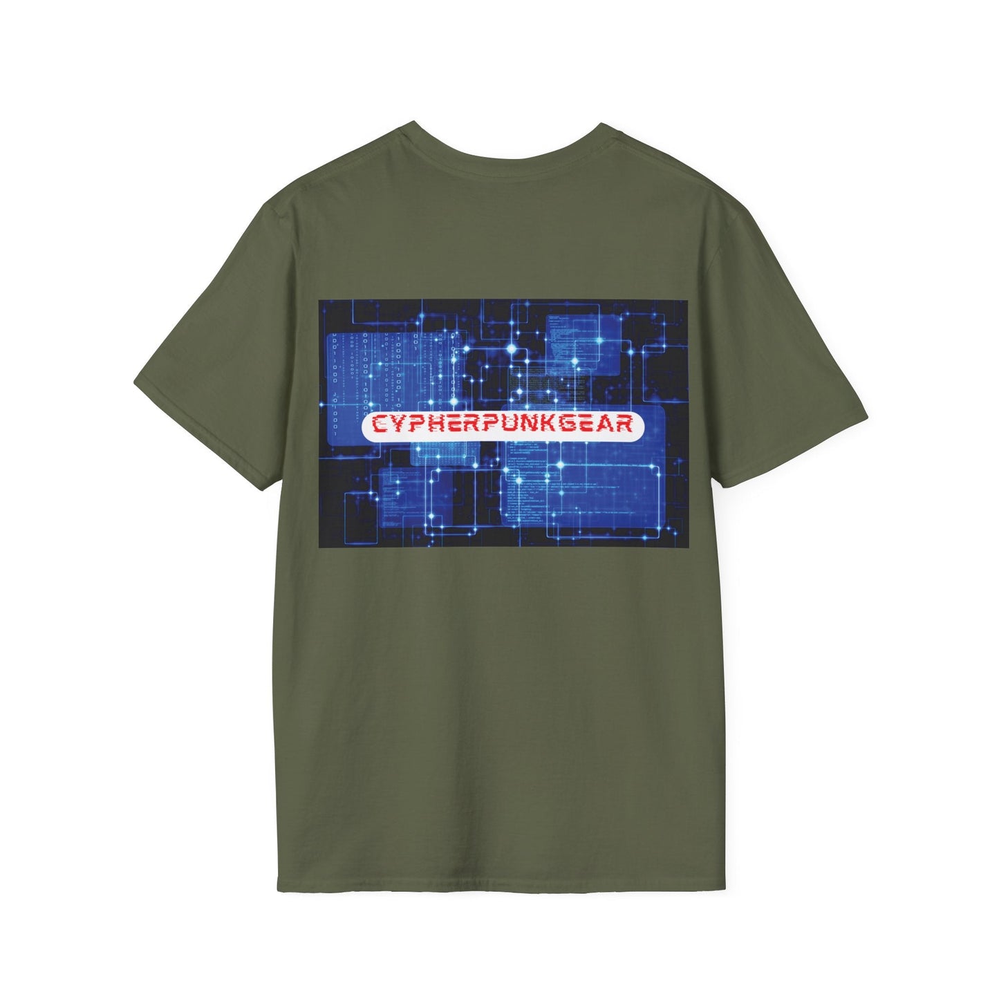 2 - sided Cypherpunkgear logo Unisex T-Shirt by cypherpunkgear – cypherpunkgear.com | Cypherpunk Merch