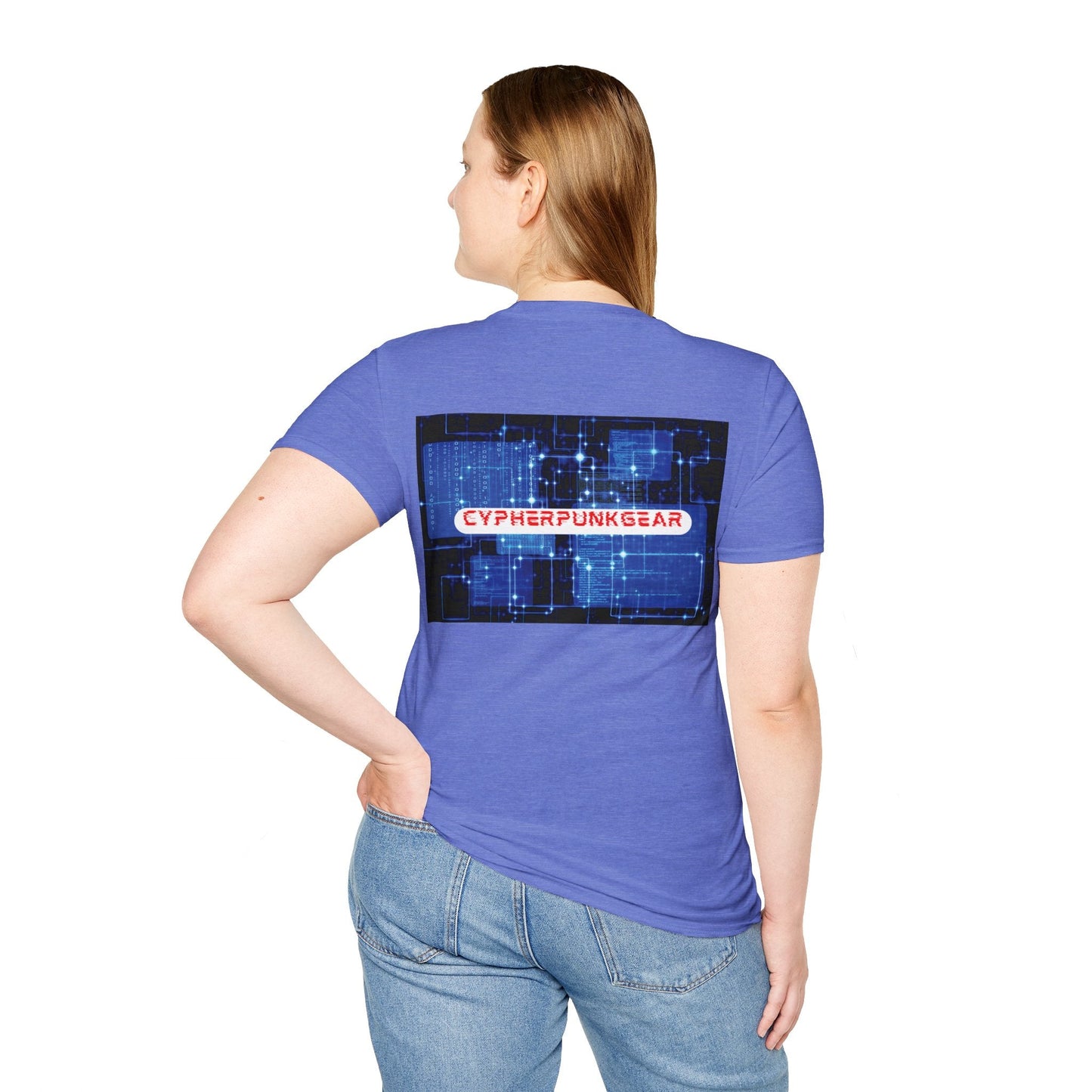 2 - sided Cypherpunkgear logo Unisex T-Shirt by cypherpunkgear – cypherpunkgear.com | Cypherpunk Merch