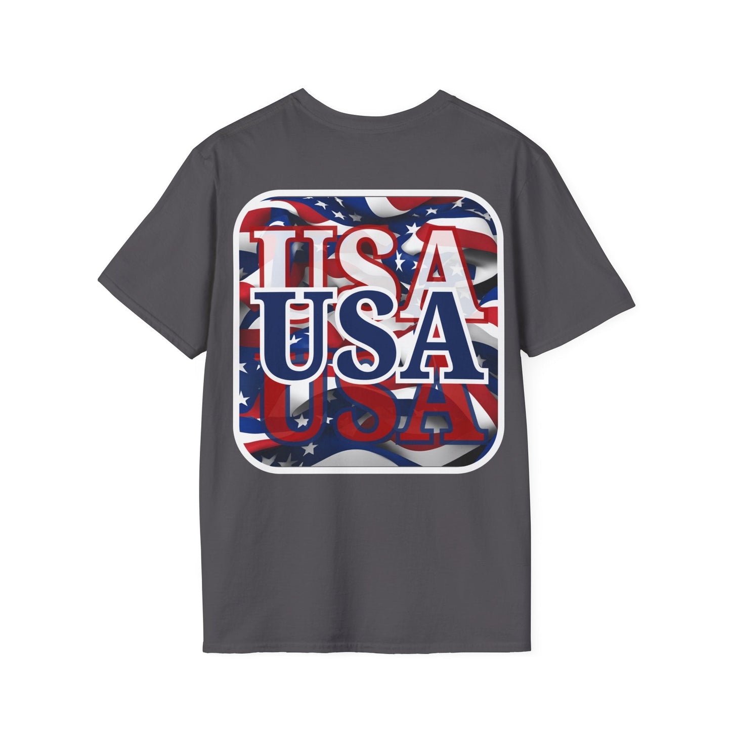 2 - sided Red White and BLUE USA Patriot DKcolors Unisex T-Shirt by cypherpunkgear – cypherpunkgear.com | Cypherpunk Merch