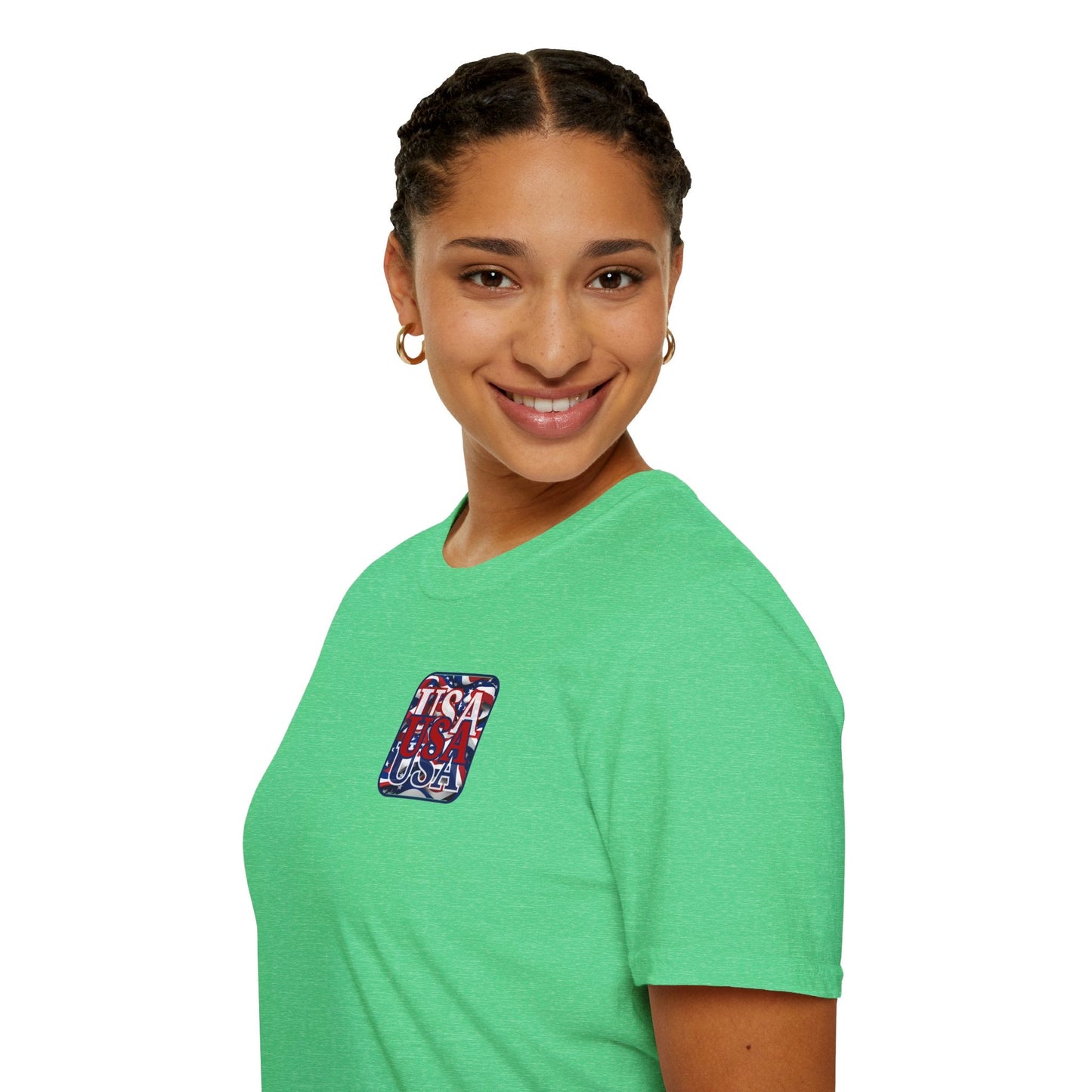 2 - sided RED White and Blue USA Patriot DKcolors Unisex T-Shirt by cypherpunkgear – cypherpunkgear.com | Cypherpunk Merch
