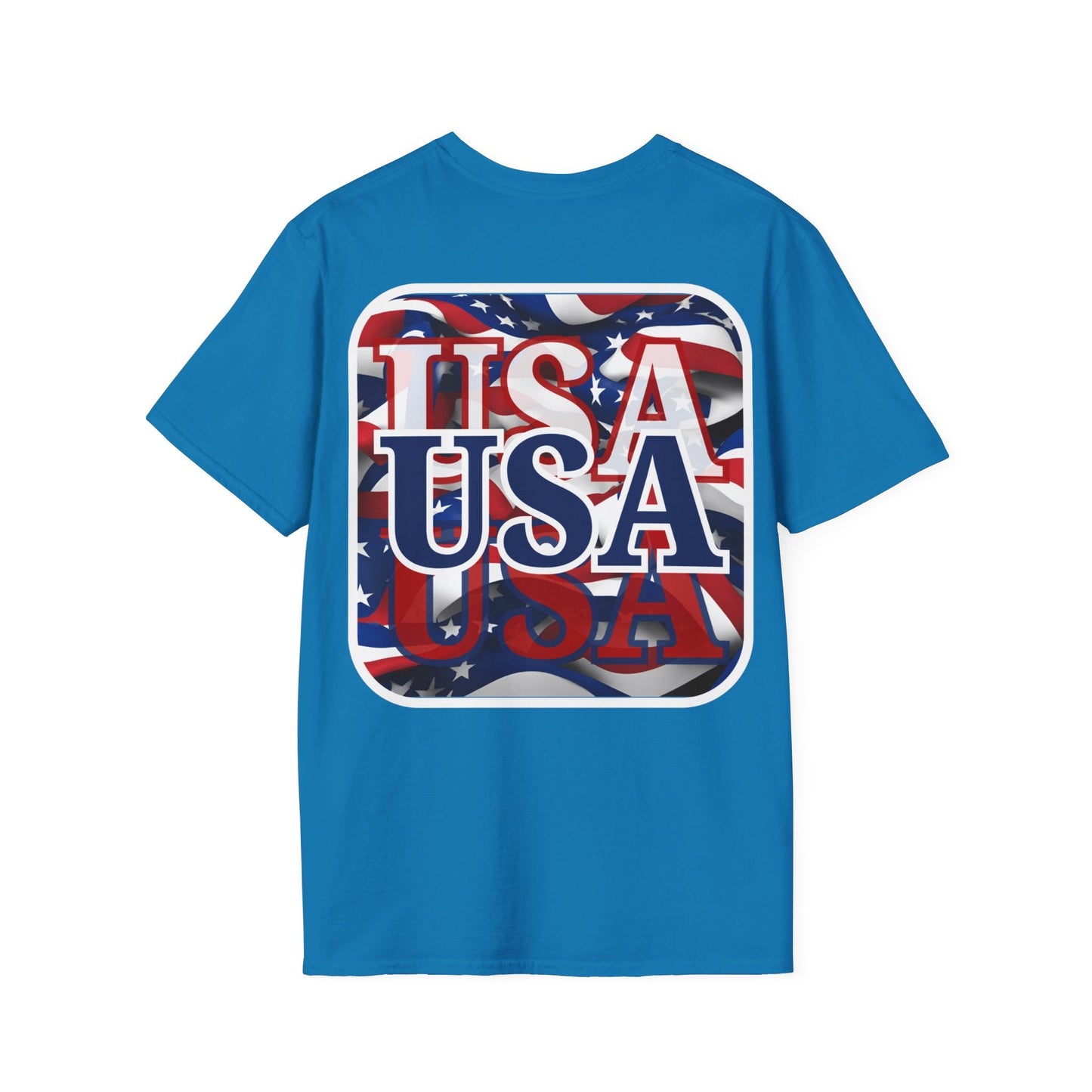2 - sided Red White and BLUE USA Patriot DKcolors Unisex T-Shirt by cypherpunkgear – cypherpunkgear.com | Cypherpunk Merch