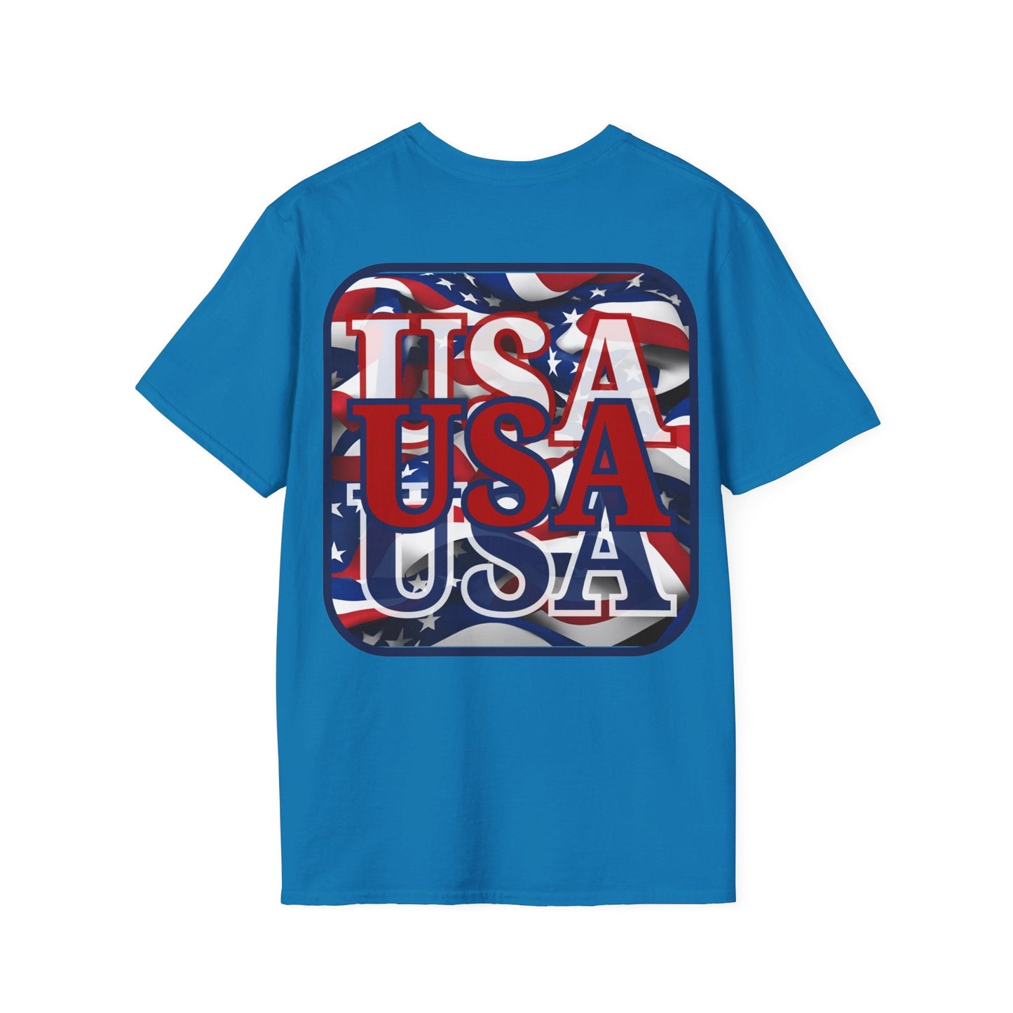 2 - sided RED White and Blue USA Patriot DKcolors Unisex T-Shirt by cypherpunkgear – cypherpunkgear.com | Cypherpunk Merch