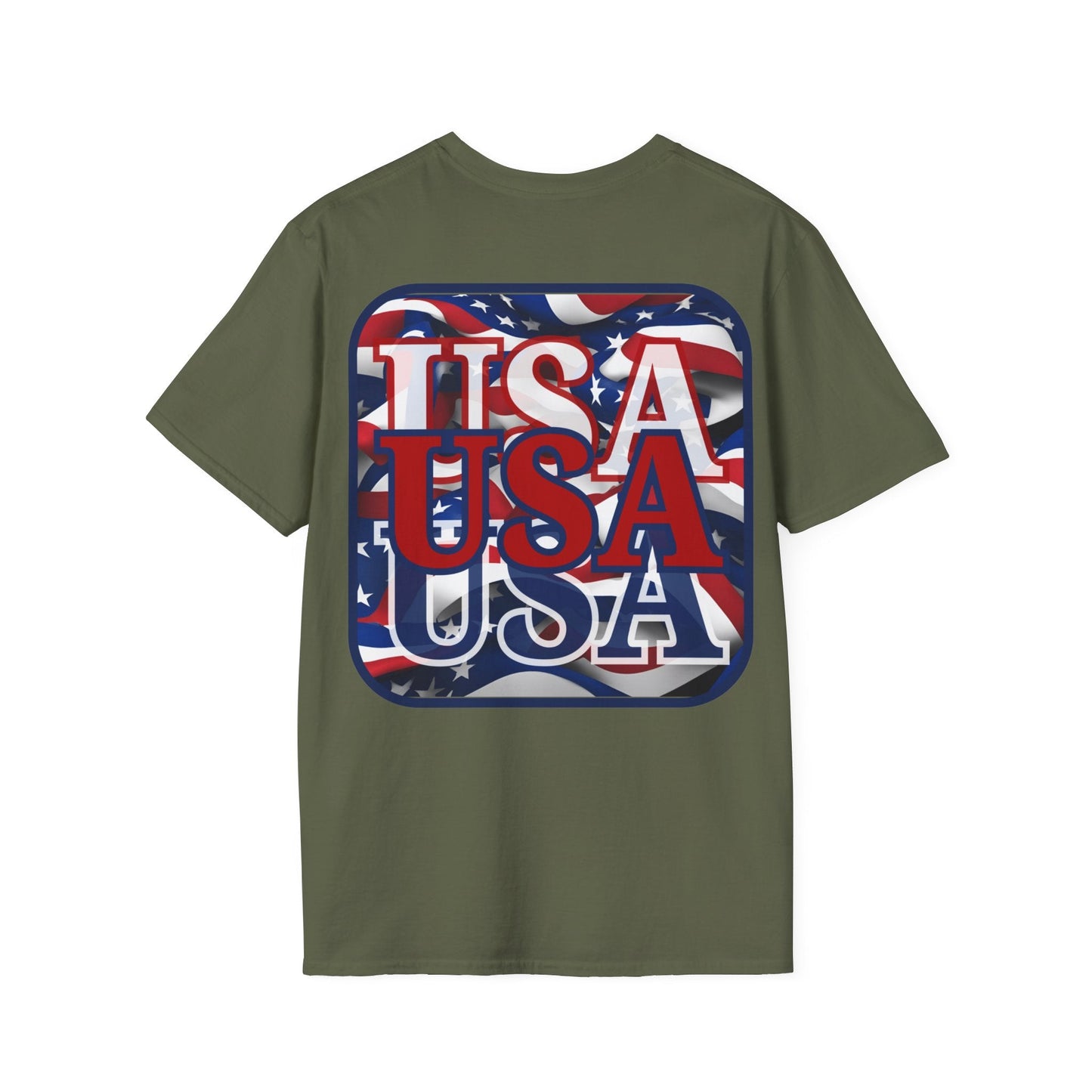 2 - sided RED White and Blue USA Patriot DKcolors Unisex T-Shirt by cypherpunkgear – cypherpunkgear.com | Cypherpunk Merch
