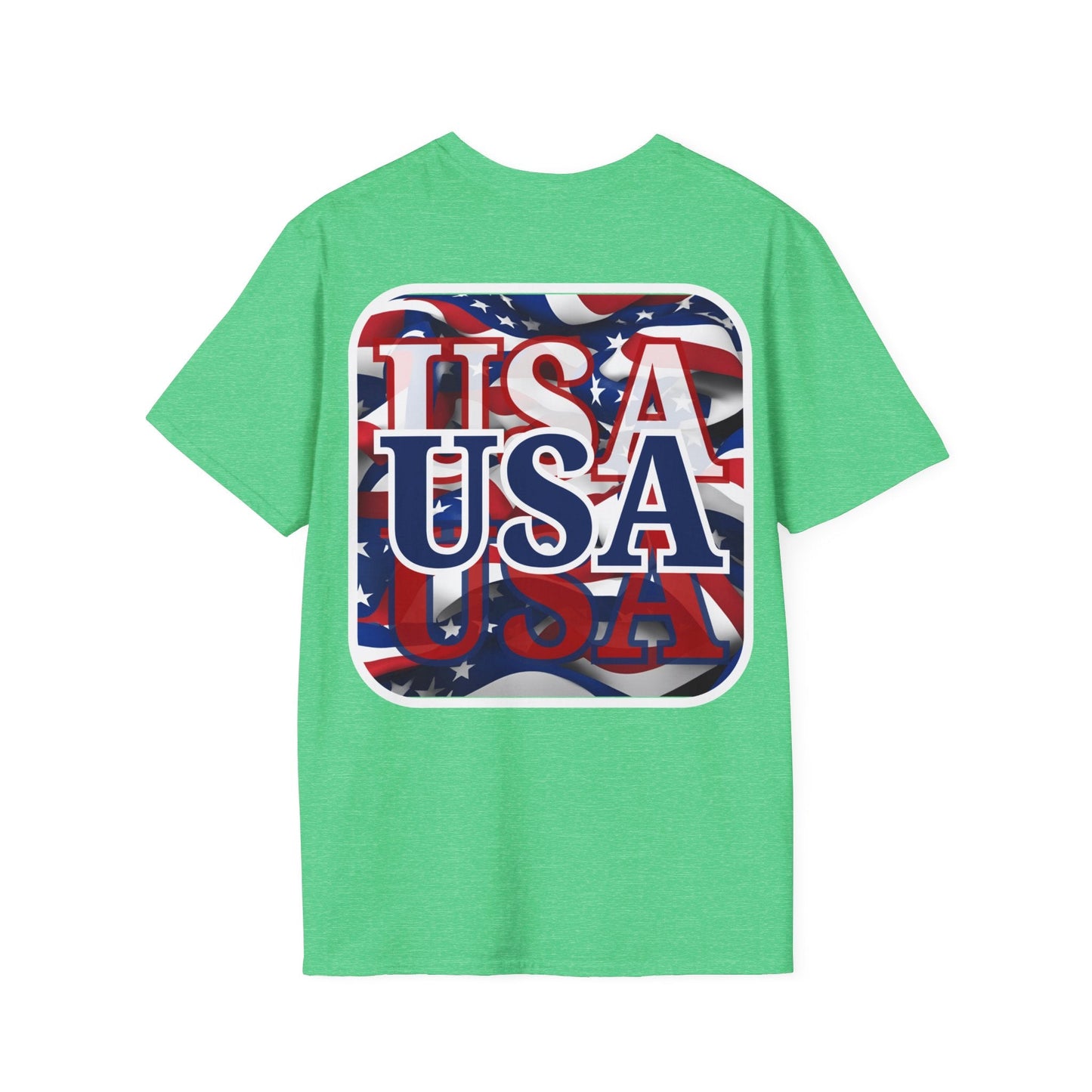 2 - sided Red White and BLUE USA Patriot DKcolors Unisex T-Shirt by cypherpunkgear – cypherpunkgear.com | Cypherpunk Merch
