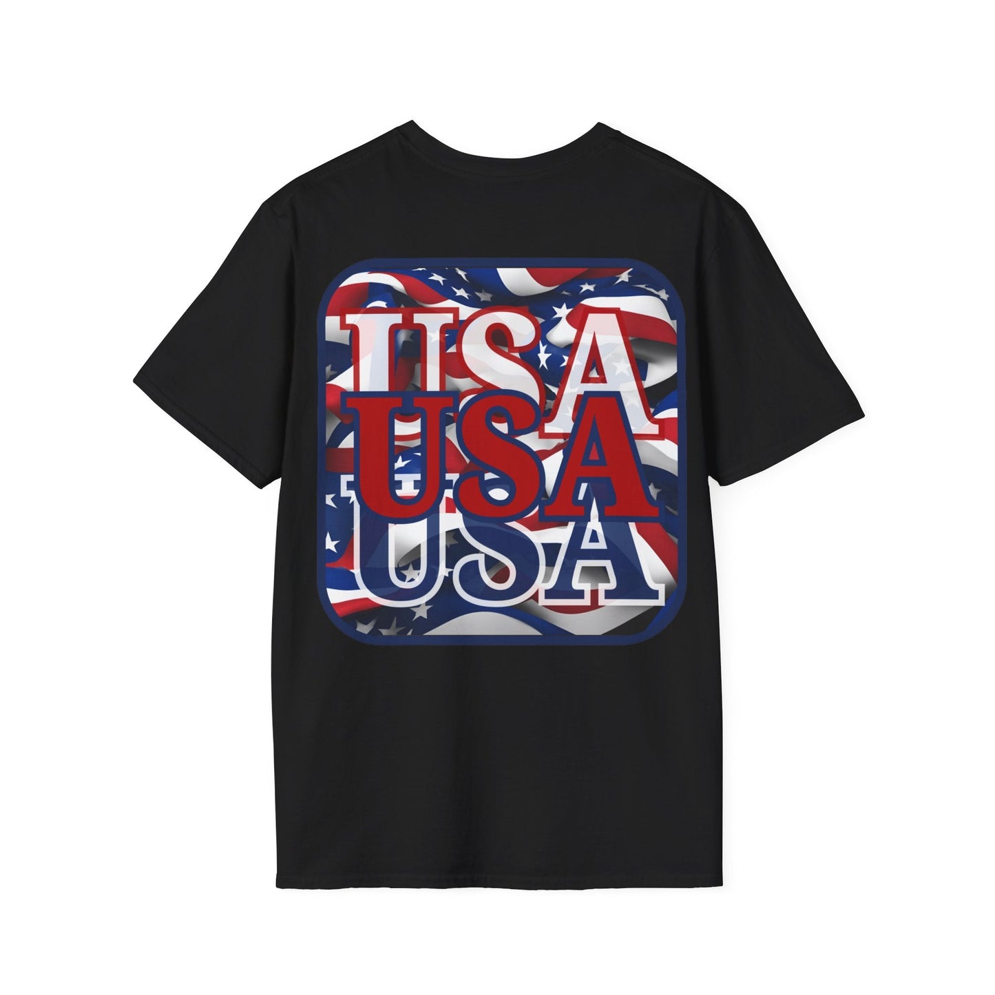 2 - sided RED White and Blue USA Patriot DKcolors Unisex T-Shirt by cypherpunkgear – cypherpunkgear.com | Cypherpunk Merch