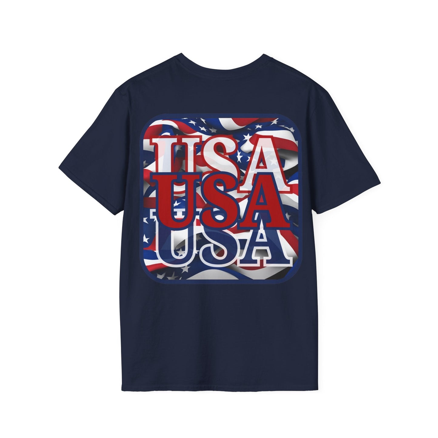 2 - sided RED White and Blue USA Patriot DKcolors Unisex T-Shirt by cypherpunkgear – cypherpunkgear.com | Cypherpunk Merch