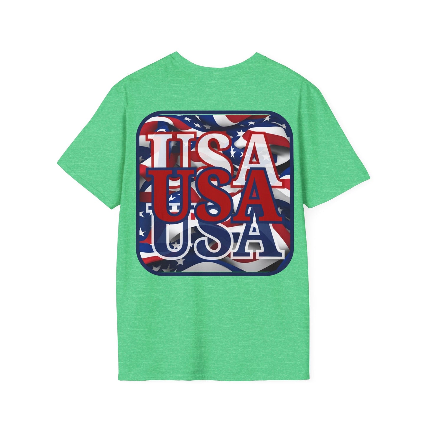 2 - sided RED White and Blue USA Patriot DKcolors Unisex T-Shirt by cypherpunkgear – cypherpunkgear.com | Cypherpunk Merch