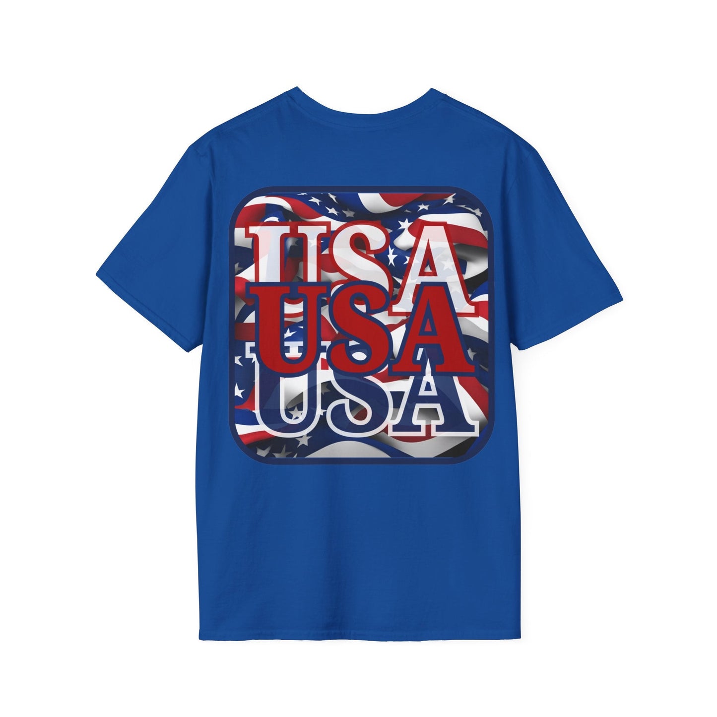2 - sided RED White and Blue USA Patriot DKcolors Unisex T-Shirt by cypherpunkgear – cypherpunkgear.com | Cypherpunk Merch