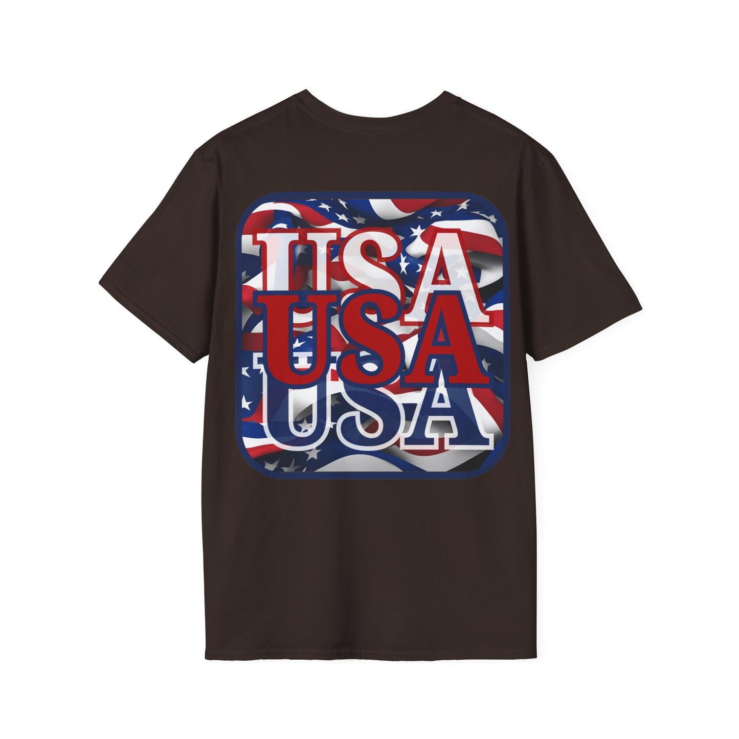 2 - sided RED White and Blue USA Patriot DKcolors Unisex T-Shirt by cypherpunkgear – cypherpunkgear.com | Cypherpunk Merch