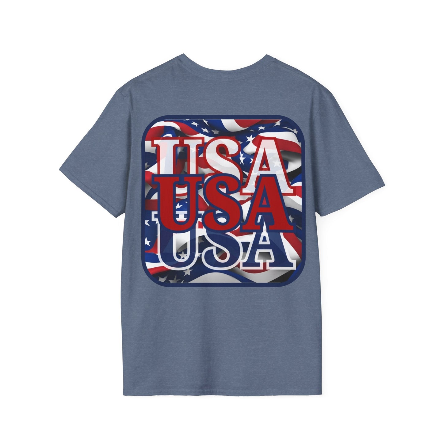 2 - sided RED White and Blue USA Patriot DKcolors Unisex T-Shirt by cypherpunkgear – cypherpunkgear.com | Cypherpunk Merch
