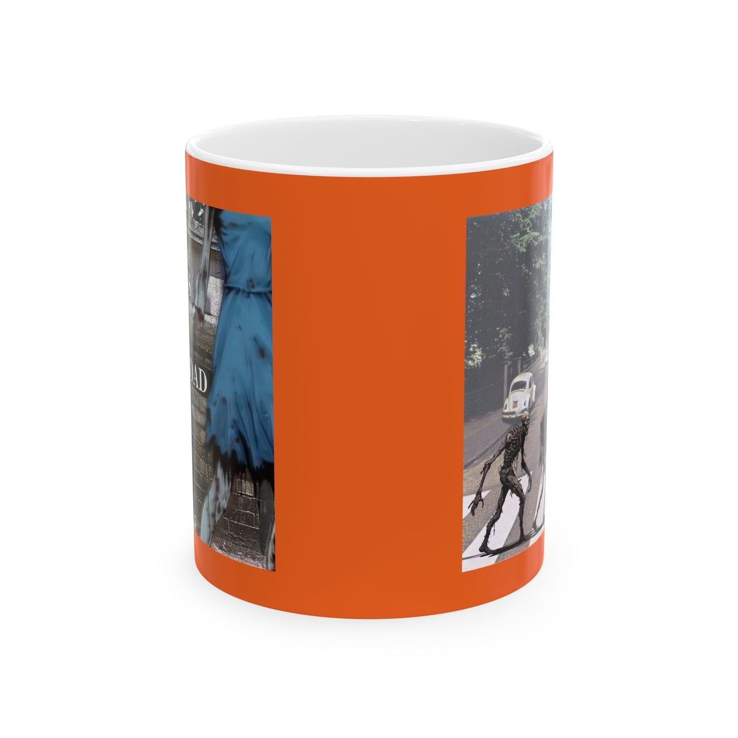2 - sided Scabby Road Orange Mug by cypherpunkgear – cypherpunkgear.com | Cypherpunk Merch