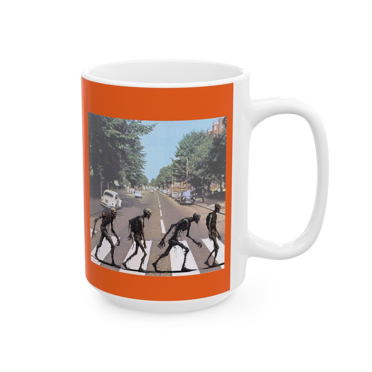 2 - sided Scabby Road Orange Mug by cypherpunkgear – cypherpunkgear.com | Cypherpunk Merch