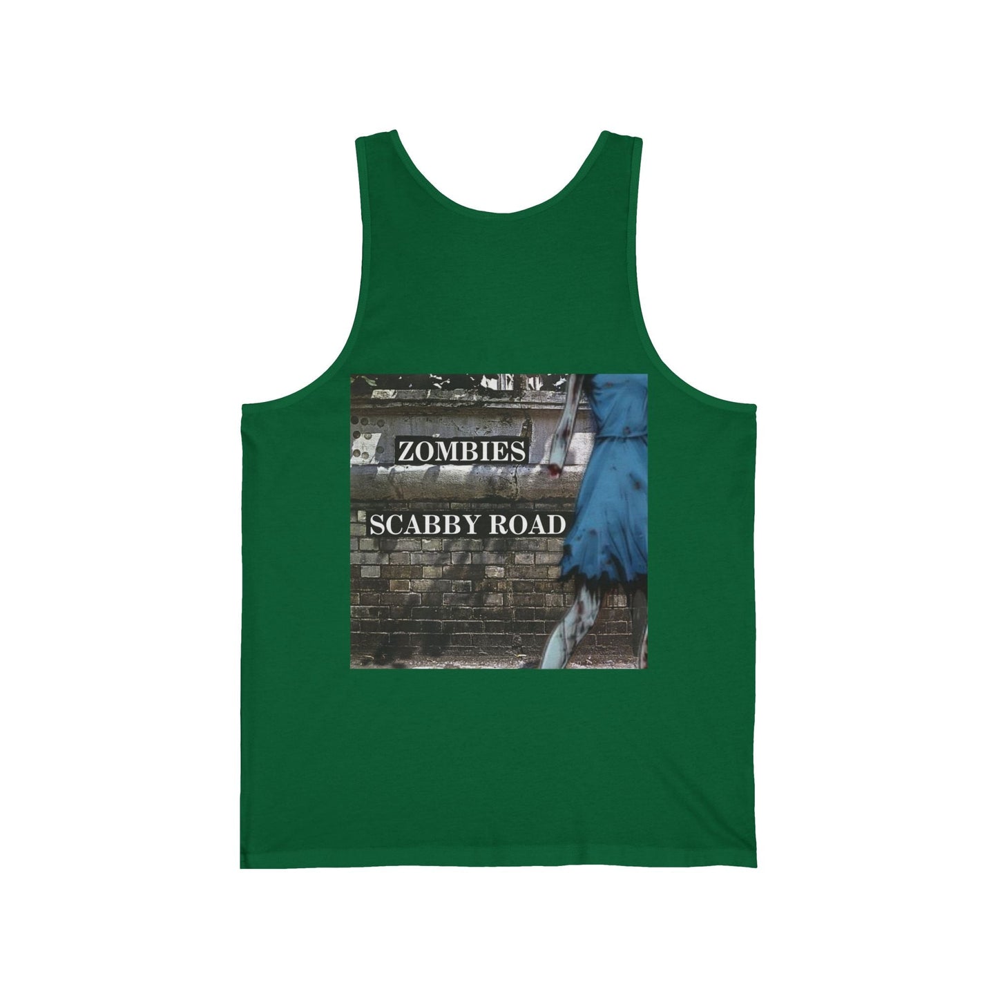 2 - sided Scabby Road Unisex Jersey Tank Top by cypherpunkgear – cypherpunkgear.com | Cypherpunk Merch