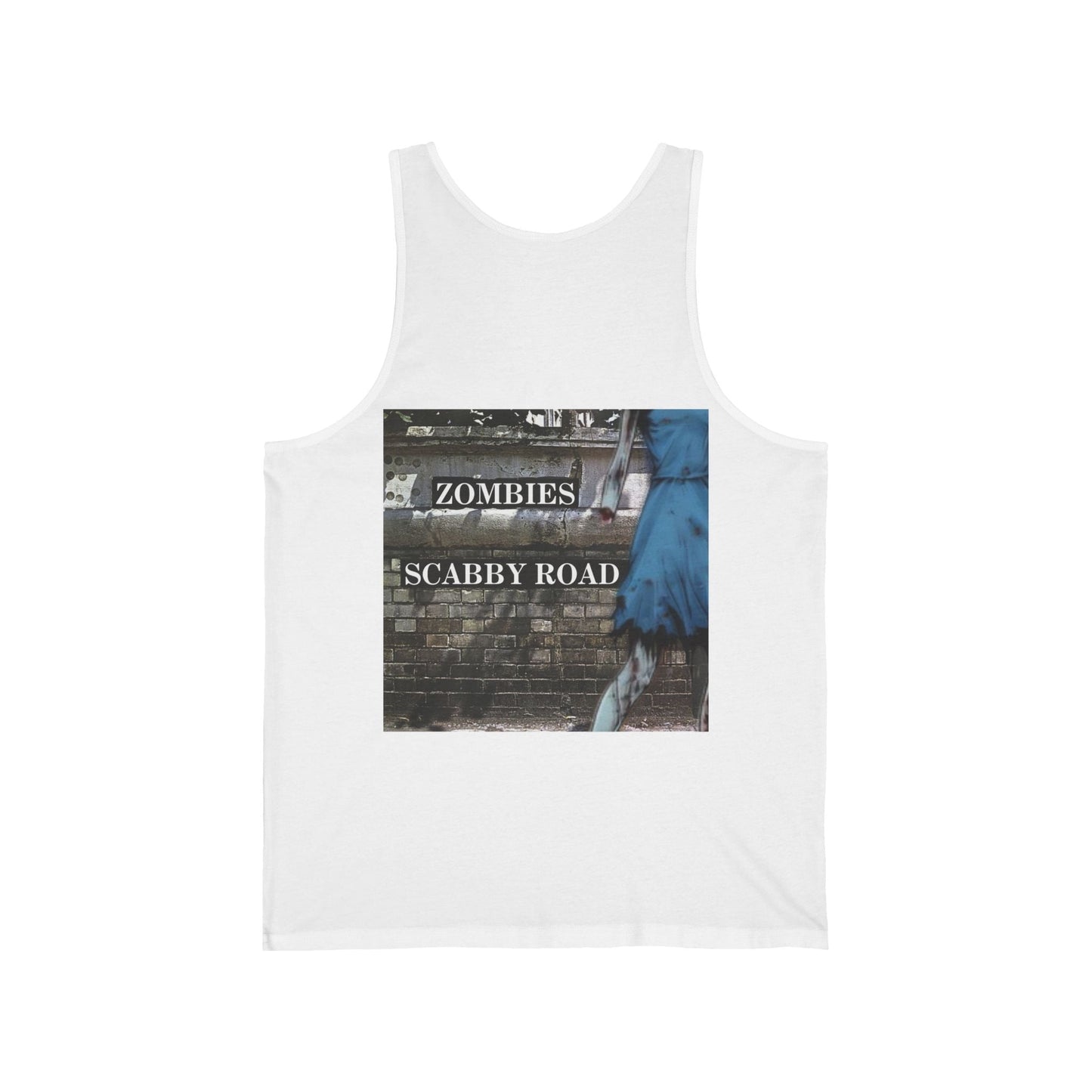 2 - sided Scabby Road Unisex Jersey Tank Top by cypherpunkgear – cypherpunkgear.com | Cypherpunk Merch