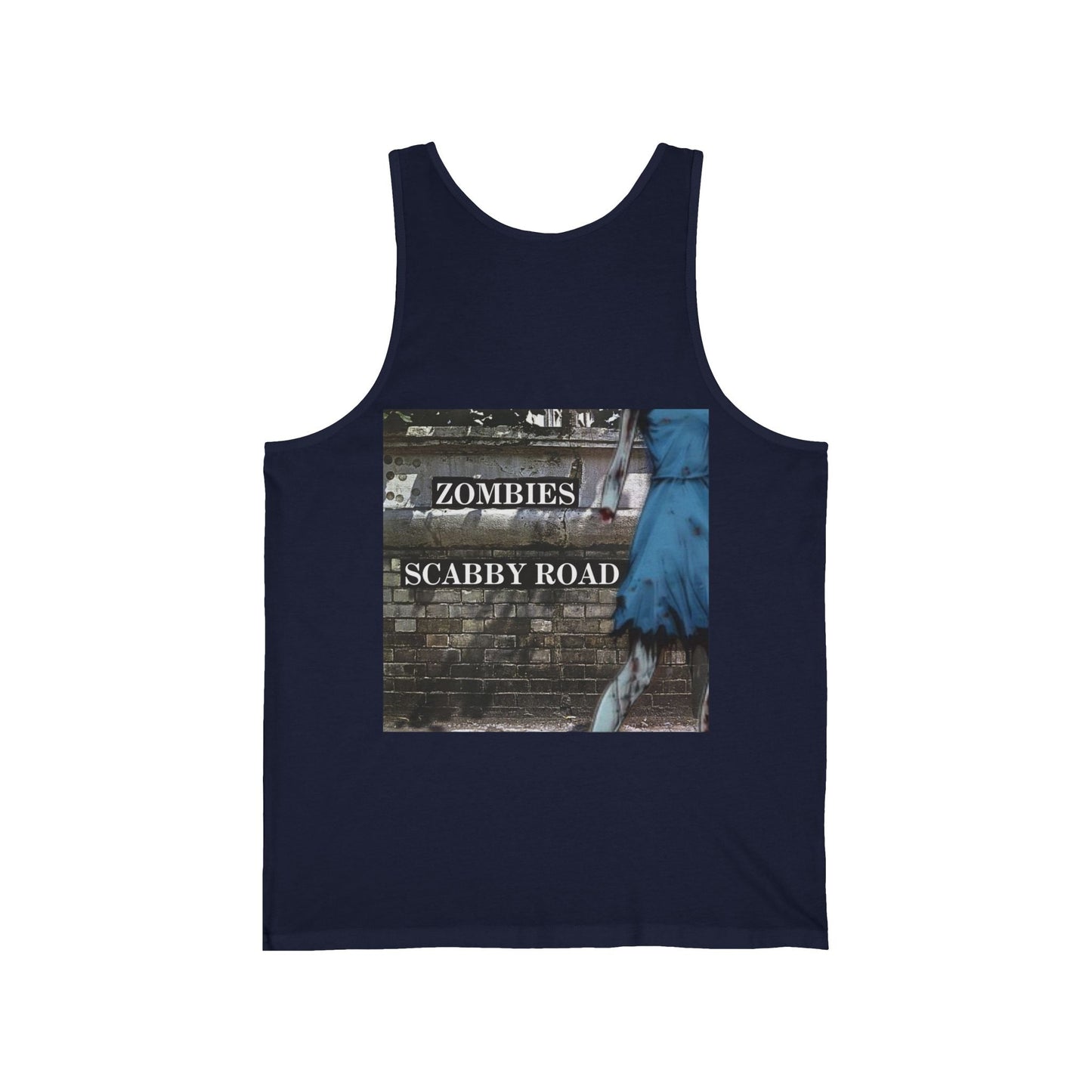 2 - sided Scabby Road Unisex Jersey Tank Top by cypherpunkgear – cypherpunkgear.com | Cypherpunk Merch