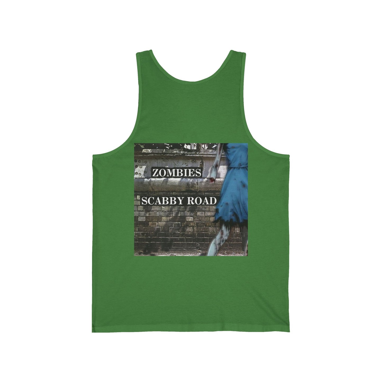 2 - sided Scabby Road Unisex Jersey Tank Top by cypherpunkgear – cypherpunkgear.com | Cypherpunk Merch