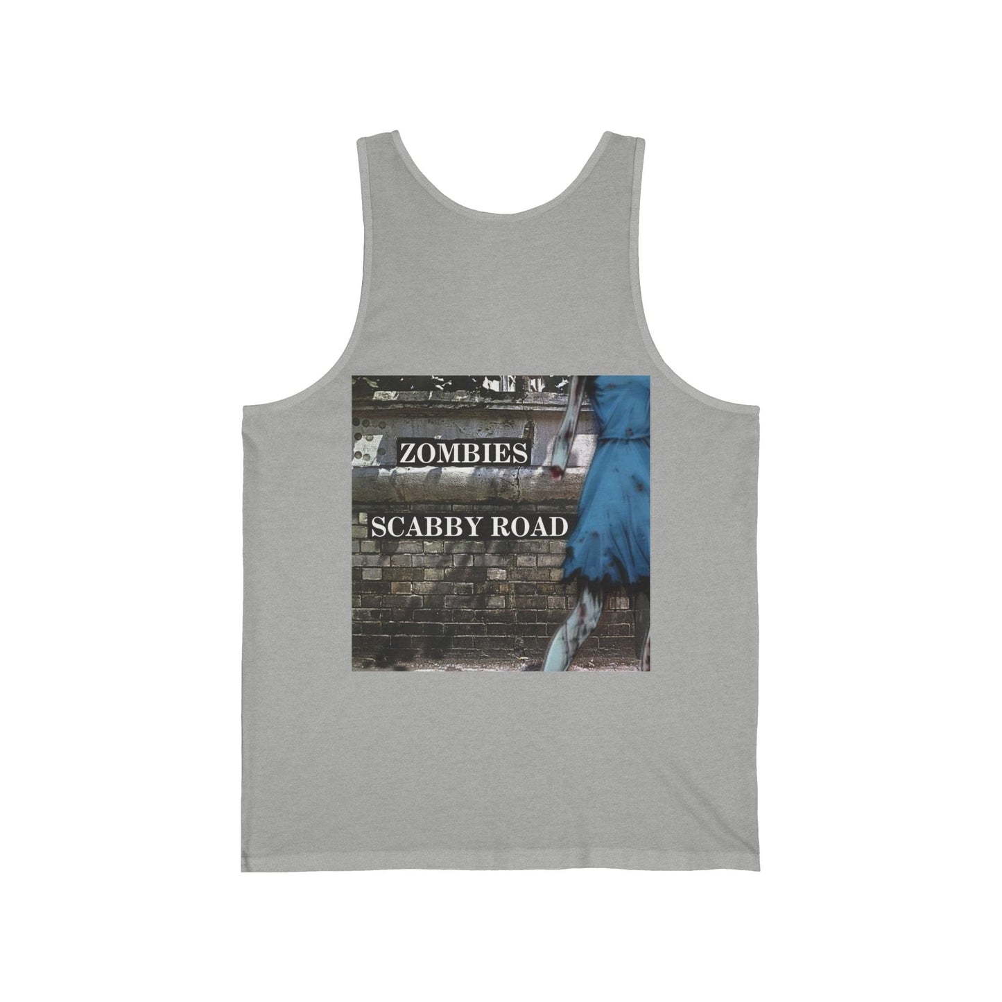 2 - sided Scabby Road Unisex Jersey Tank Top by cypherpunkgear – cypherpunkgear.com | Cypherpunk Merch