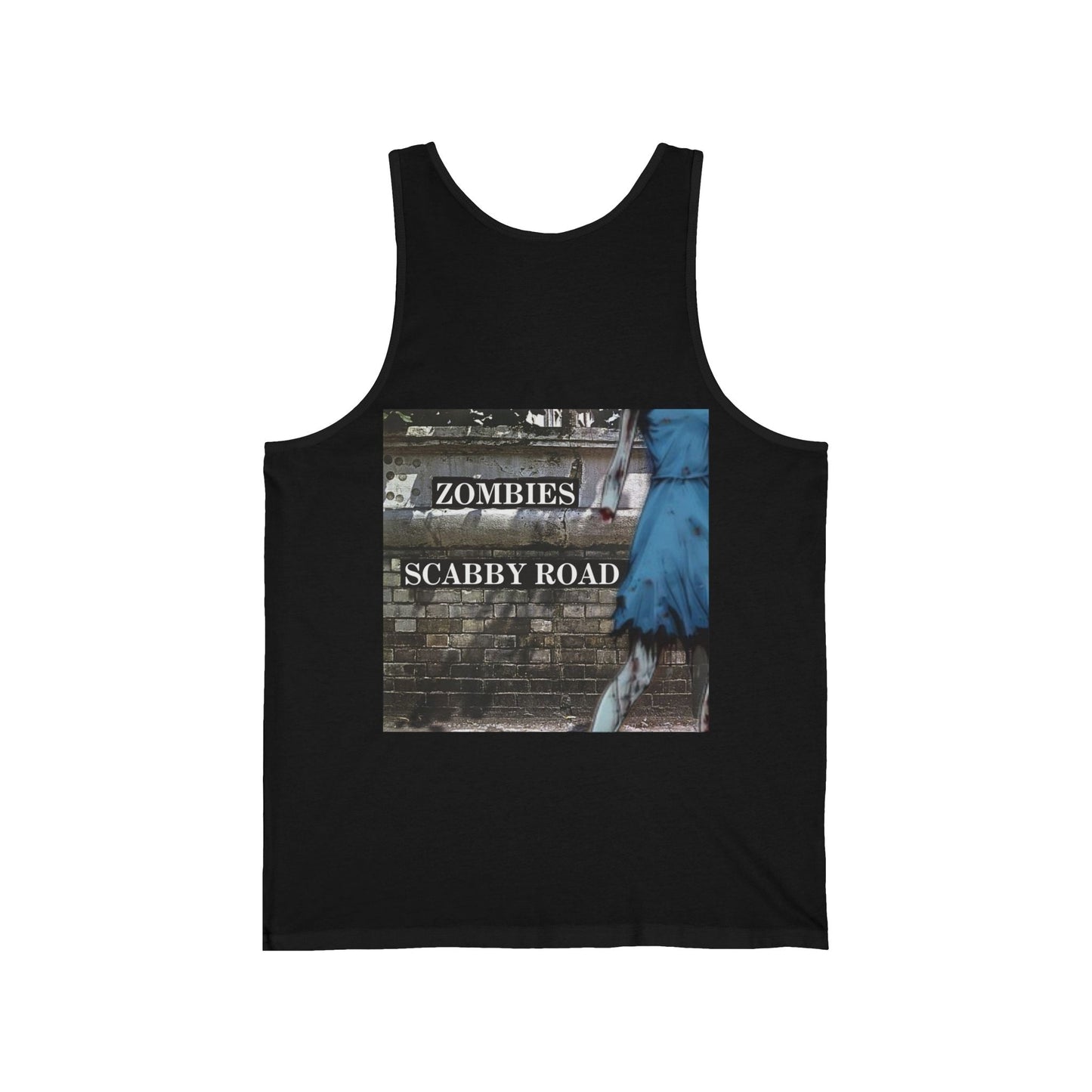 2 - sided Scabby Road Unisex Jersey Tank Top by cypherpunkgear – cypherpunkgear.com | Cypherpunk Merch
