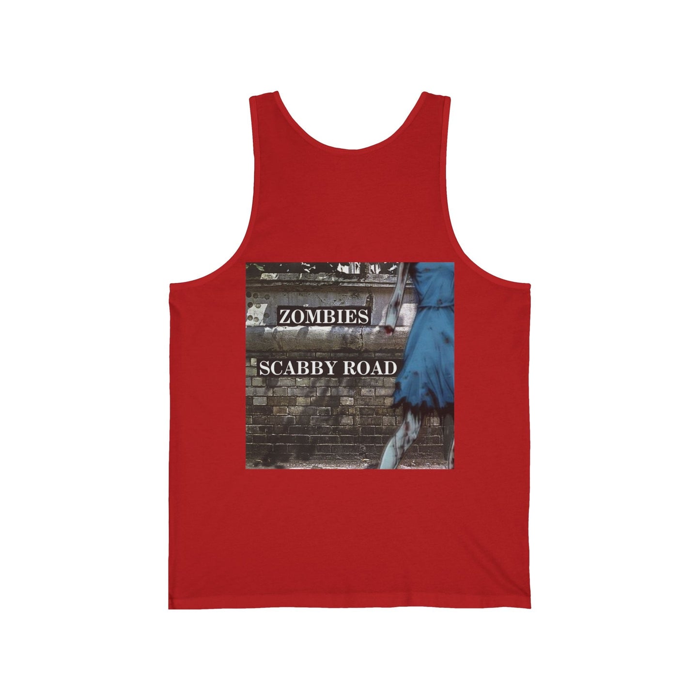 2 - sided Scabby Road Unisex Jersey Tank Top by cypherpunkgear – cypherpunkgear.com | Cypherpunk Merch