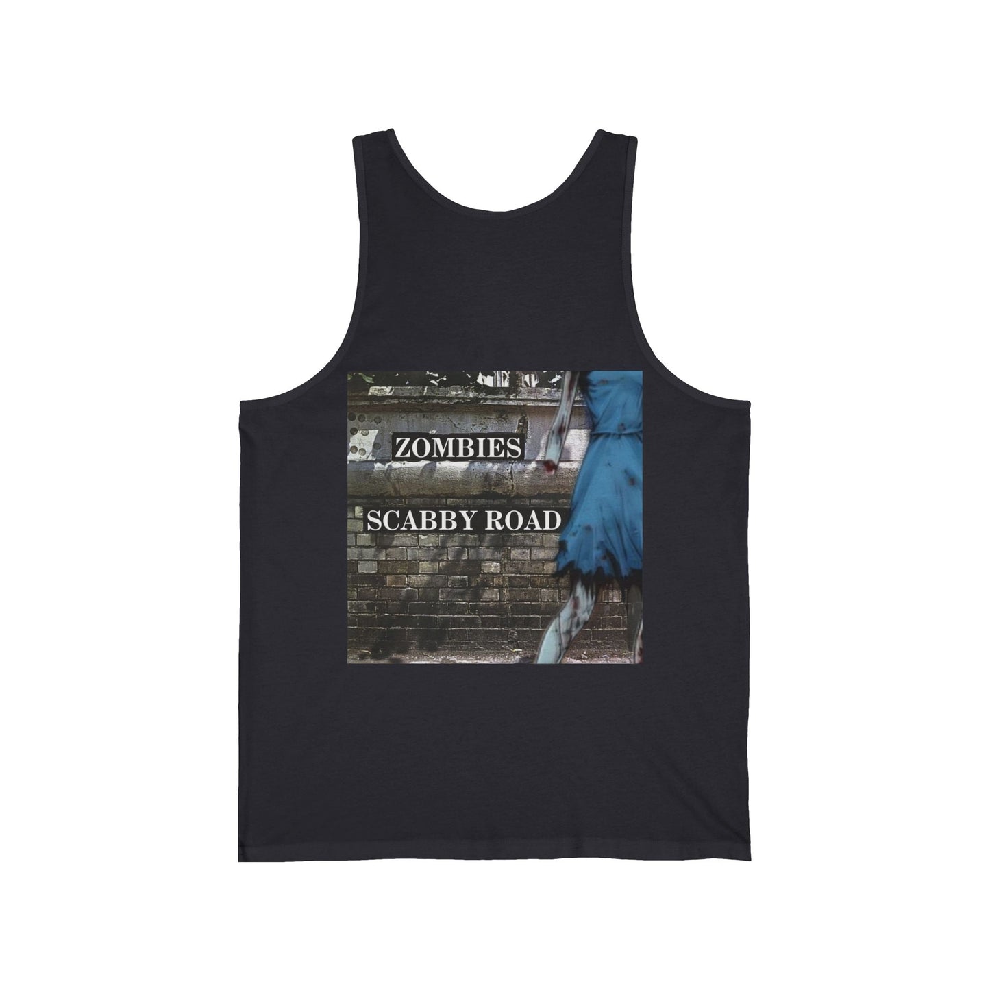 2 - sided Scabby Road Unisex Jersey Tank Top by cypherpunkgear – cypherpunkgear.com | Cypherpunk Merch