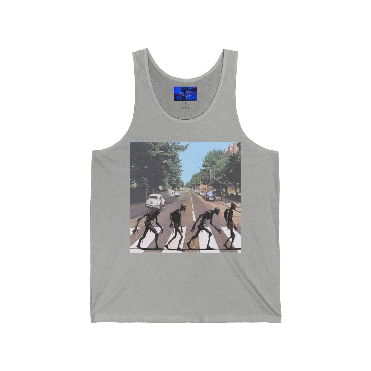2 - sided Scabby Road Unisex Jersey Tank Top by cypherpunkgear – cypherpunkgear.com | Cypherpunk Merch